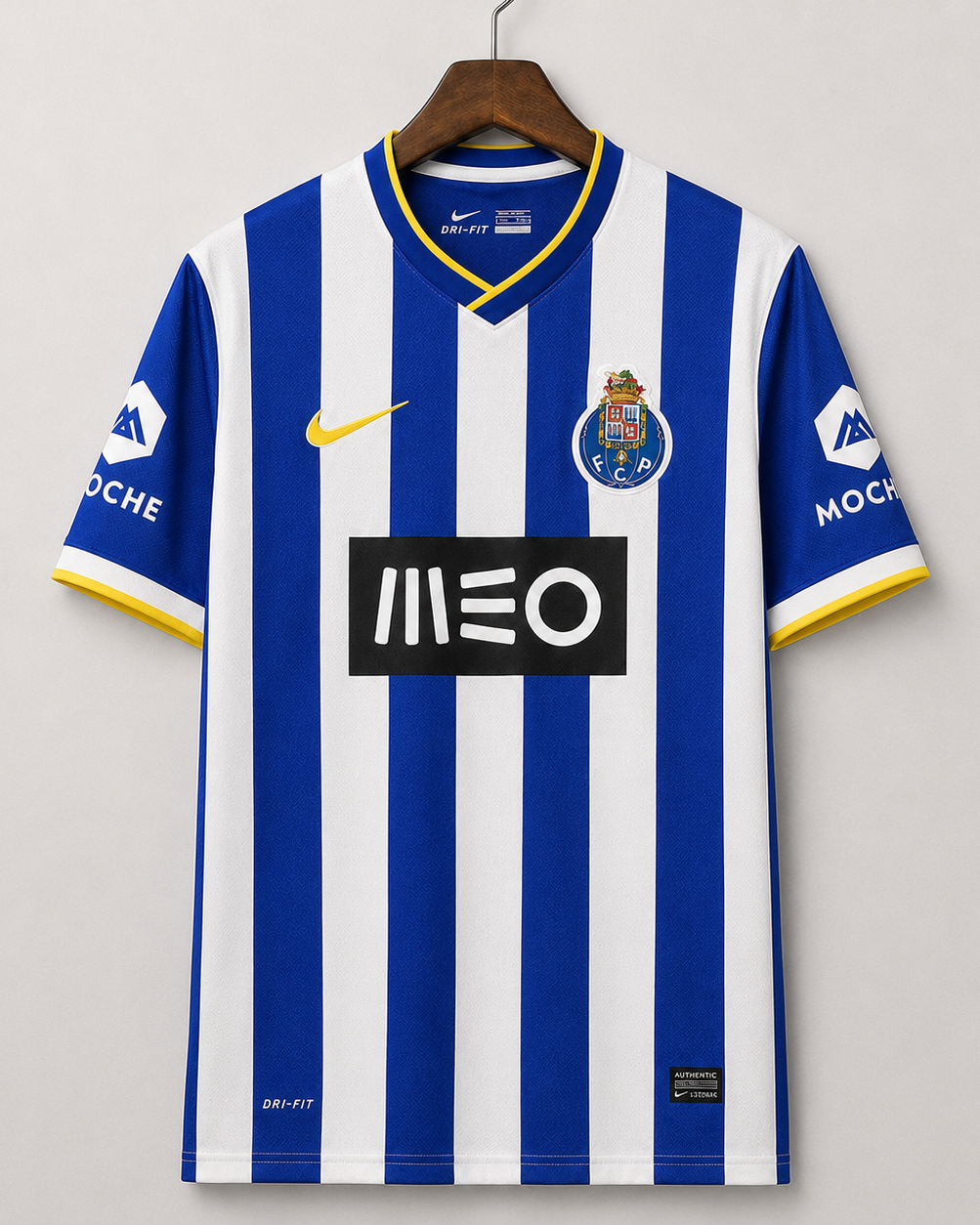 Porto maglia home 2013/14 vintage con strisce blu e bianche