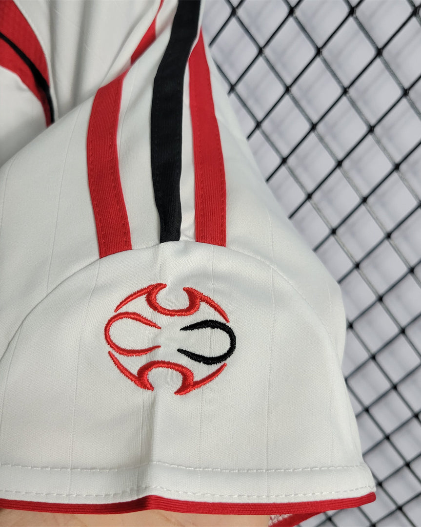 Dettaglio cuciture e design maglia AC Milan away 2006/07