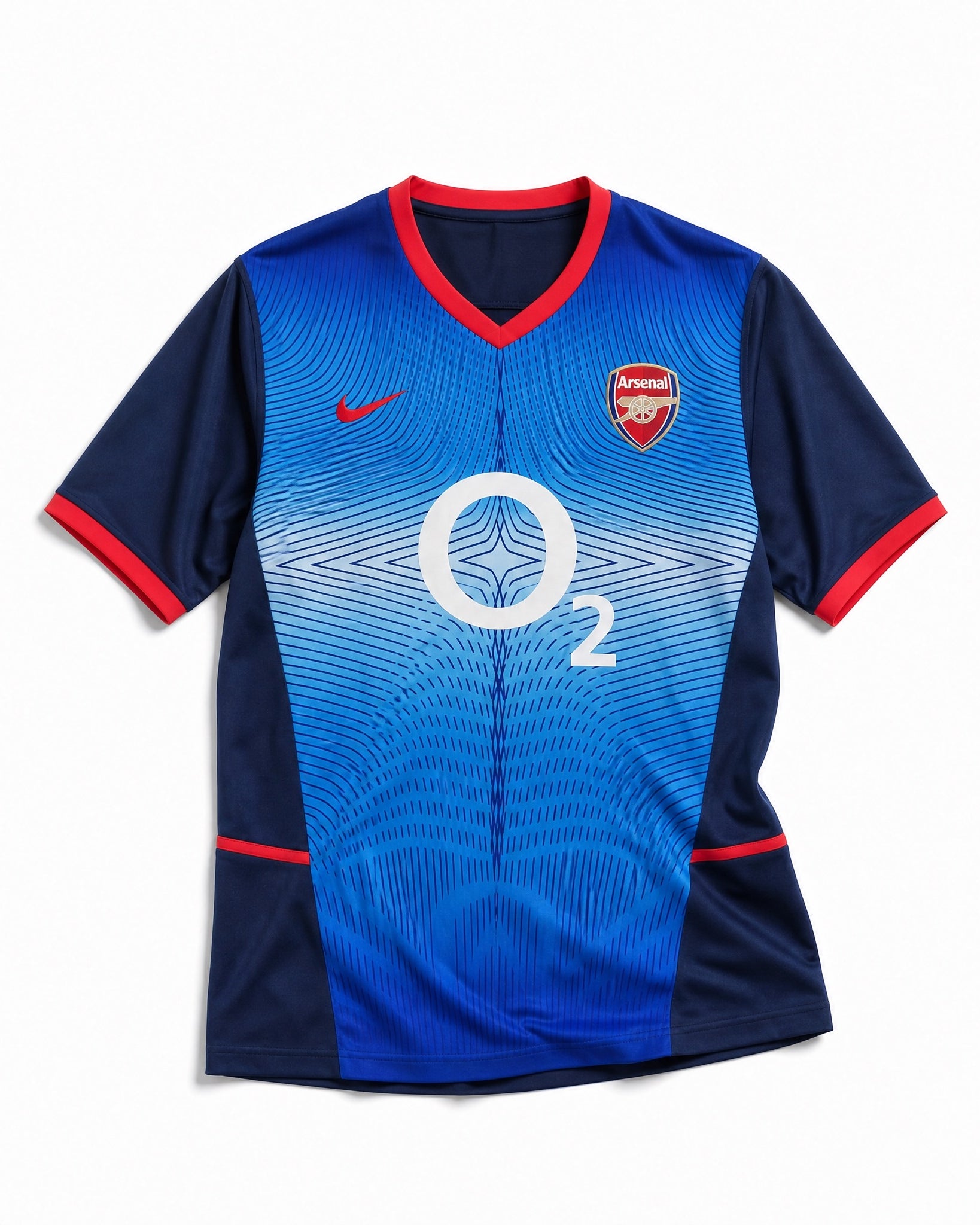 Maglia Arsenal away 2002/03 vintage vista frontale colore blu