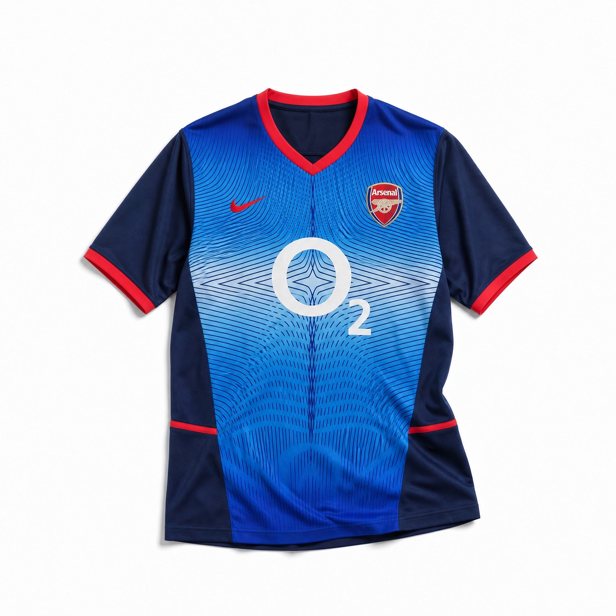 Maglia Arsenal away 2002/03 vintage vista frontale colore blu