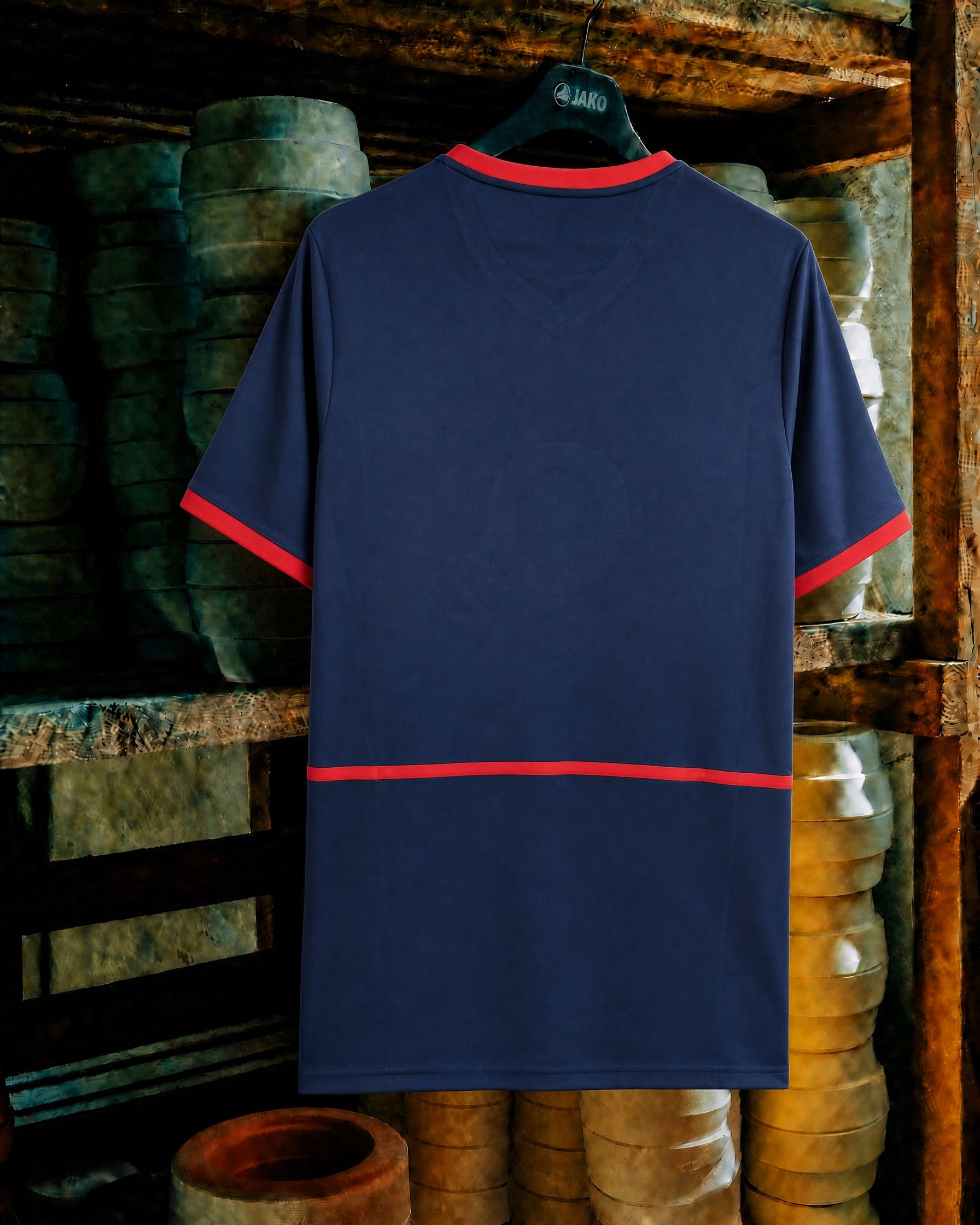 Maglia storica Arsenal away 2002/03 appesa dettaglio design originale