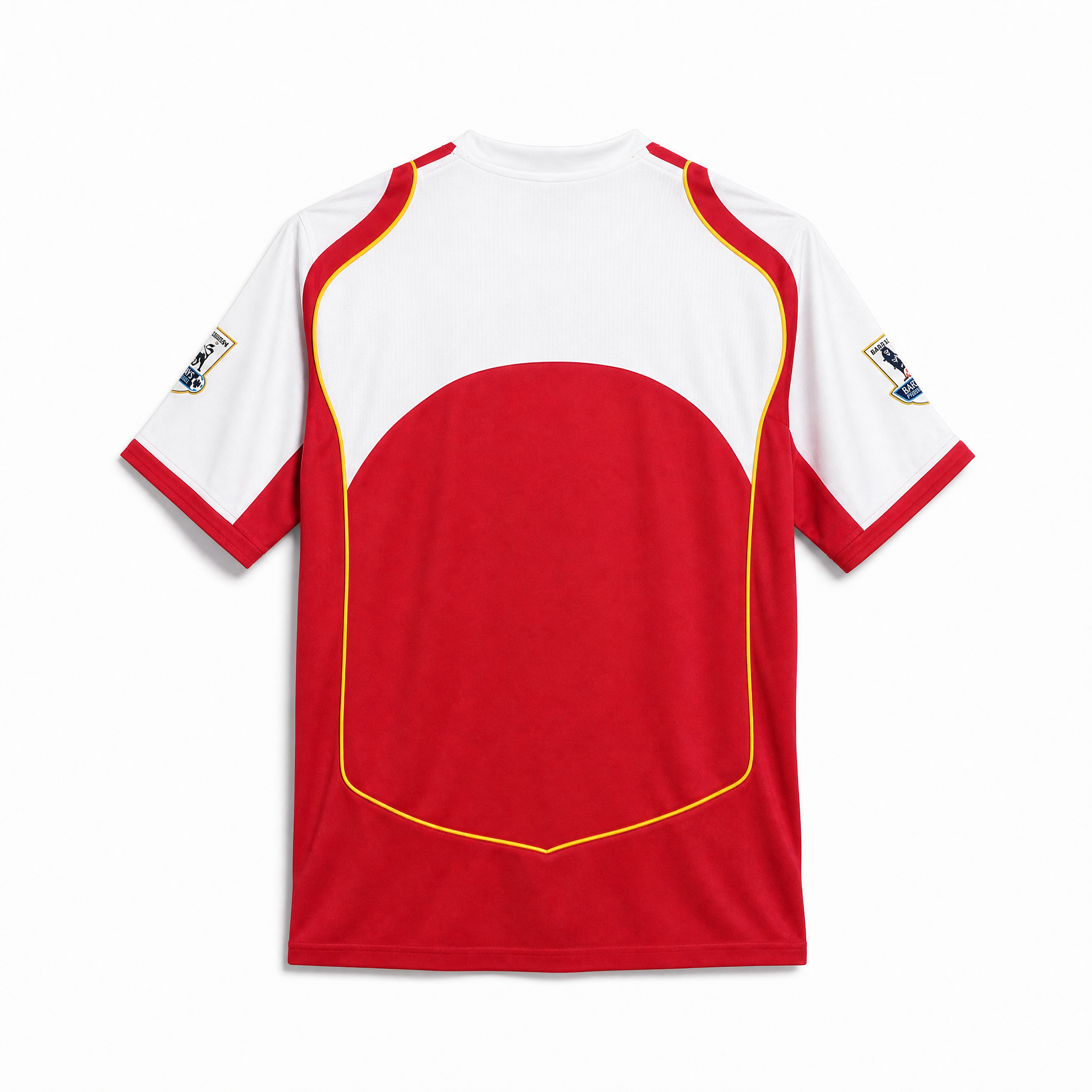 Maglia Arsenal home 2004 vista posteriore dettagli bianchi
