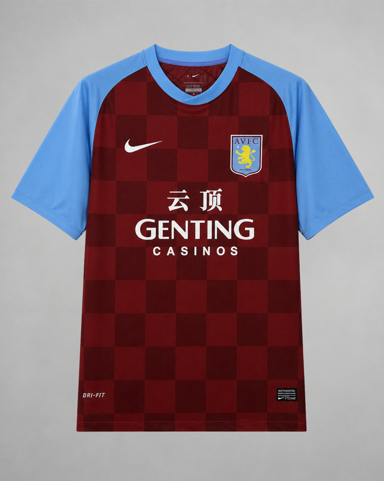 Aston Villa maglia home 2011/12 bordeaux con maniche azzurre