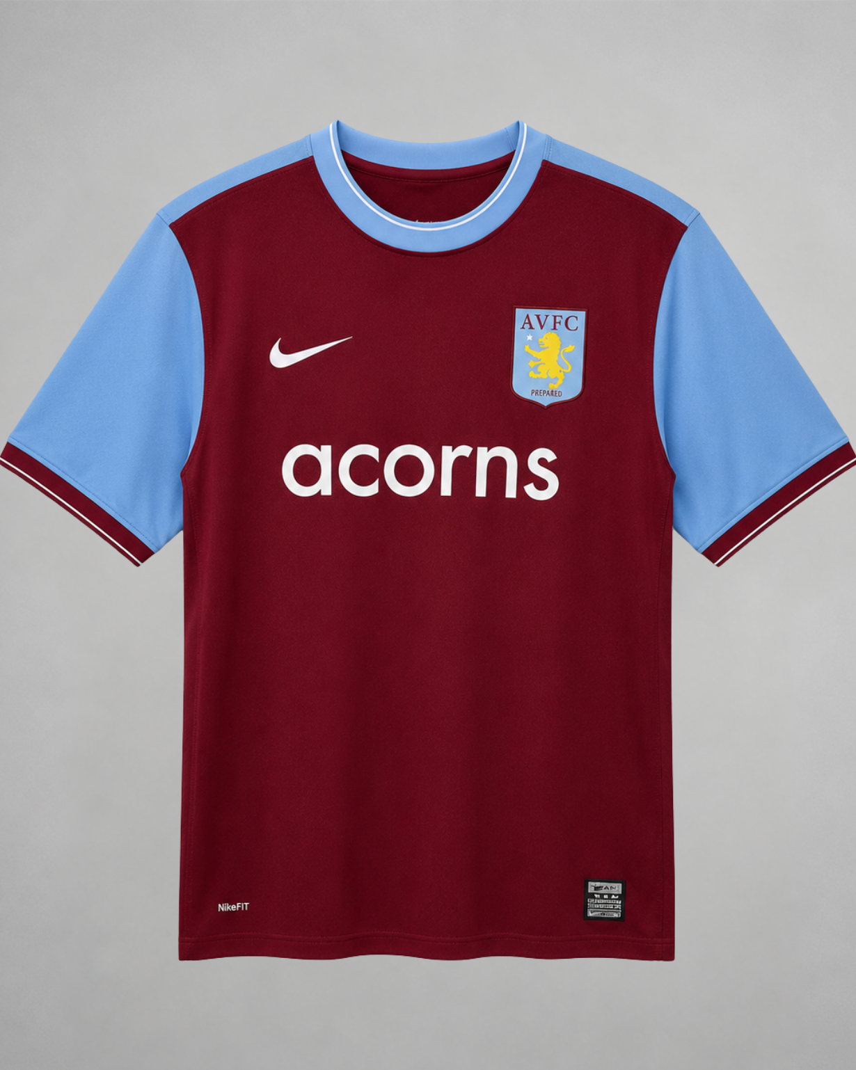 Aston Villa maglia home 2009/10 bordeaux con maniche azzurre