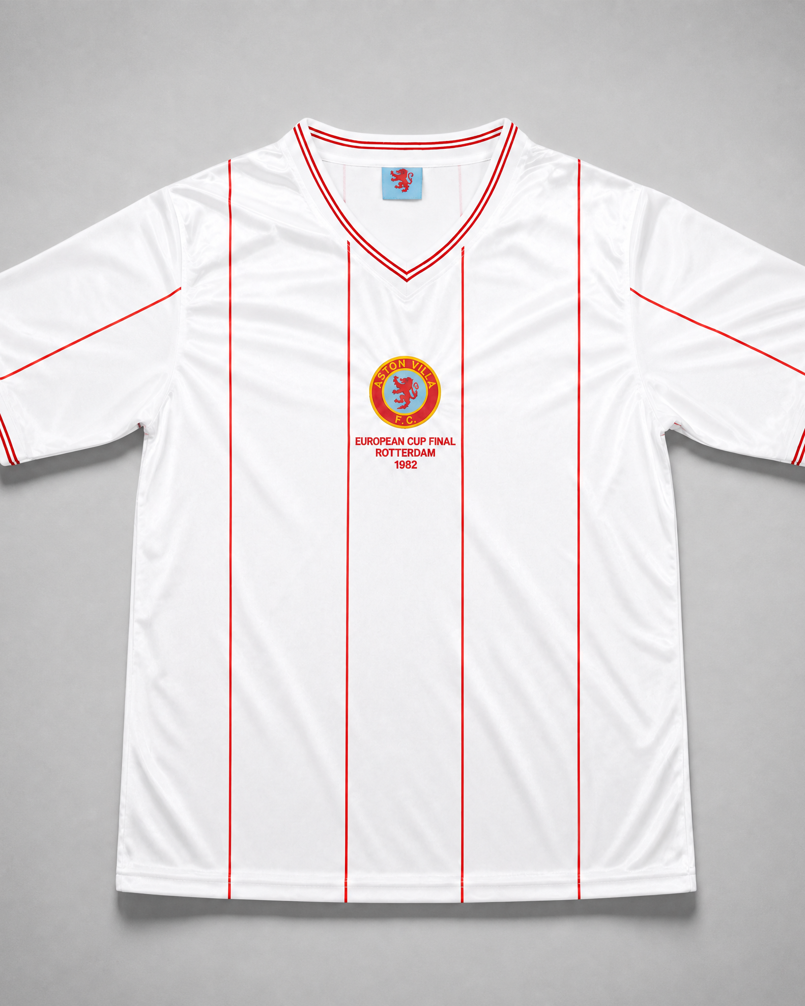 Aston Villa maglia away 1982/83 bianca vista frontale completa
