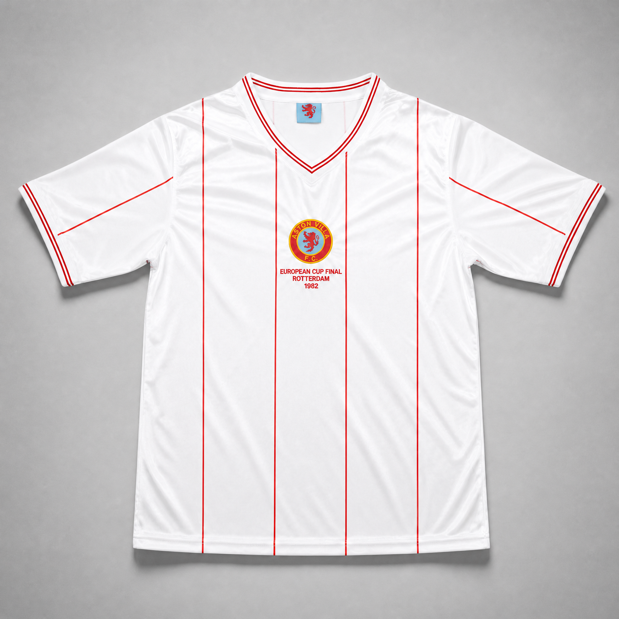 Aston Villa maglia away 1982/83 bianca vista frontale completa