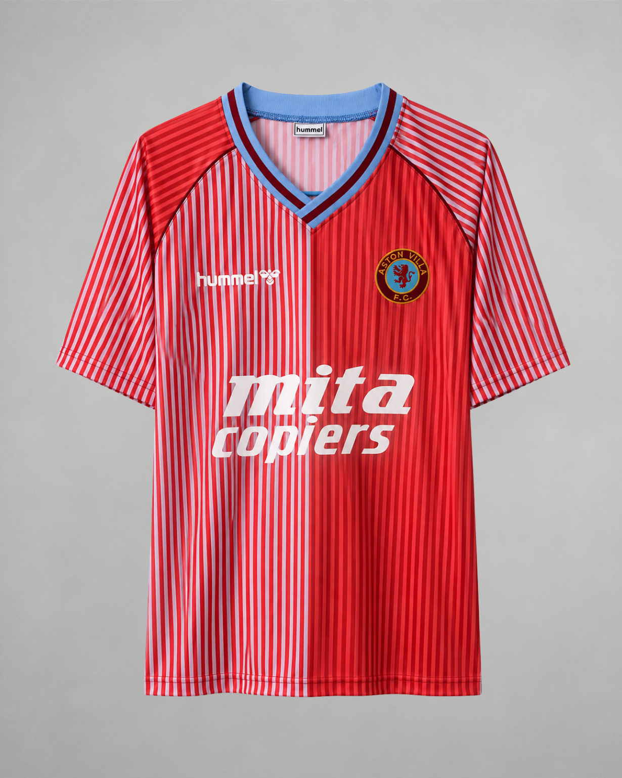 Aston Villa maglia home 1988/89 granata vista frontale completa