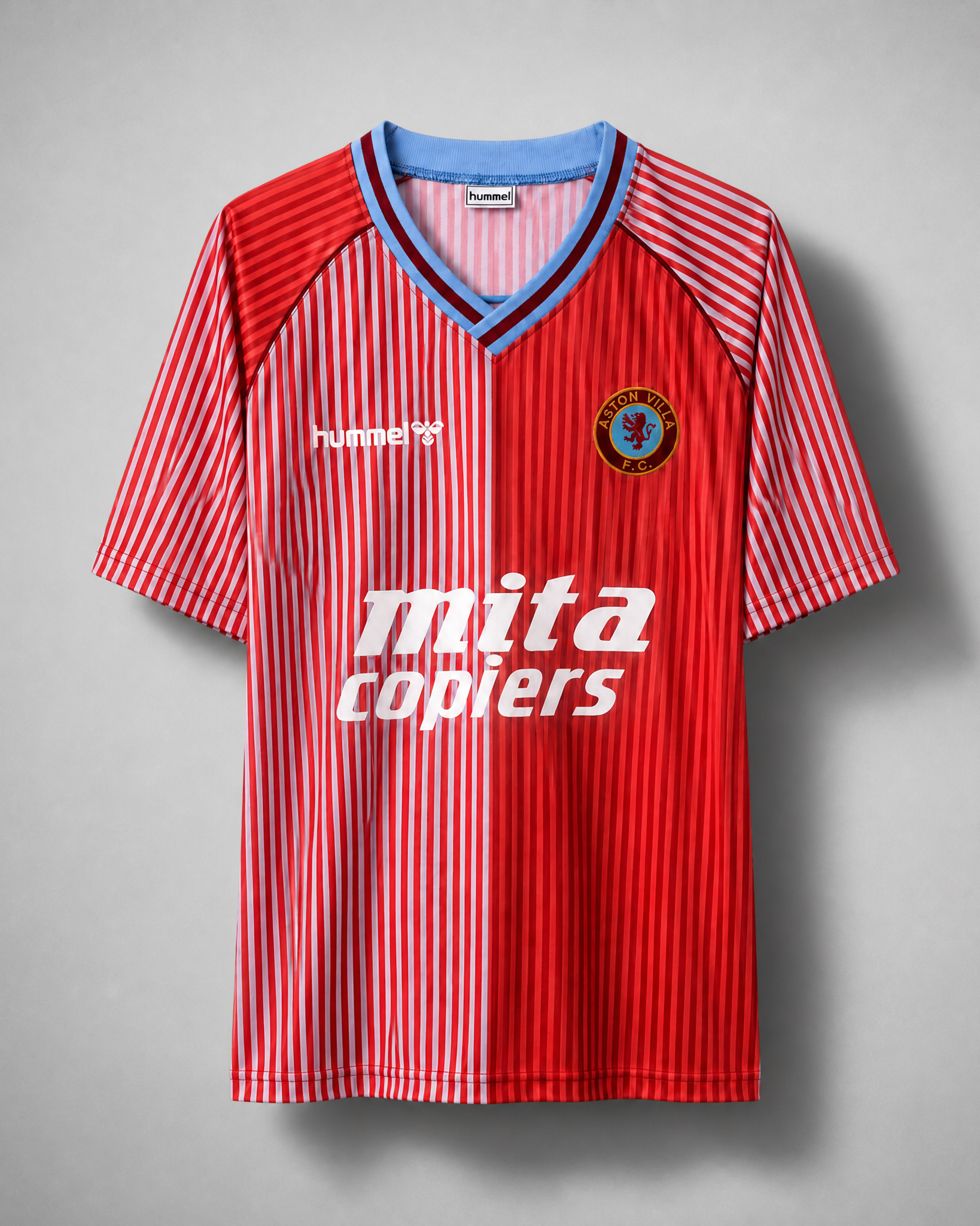 Aston Villa maglia home 1988/89 granata vista frontale completa