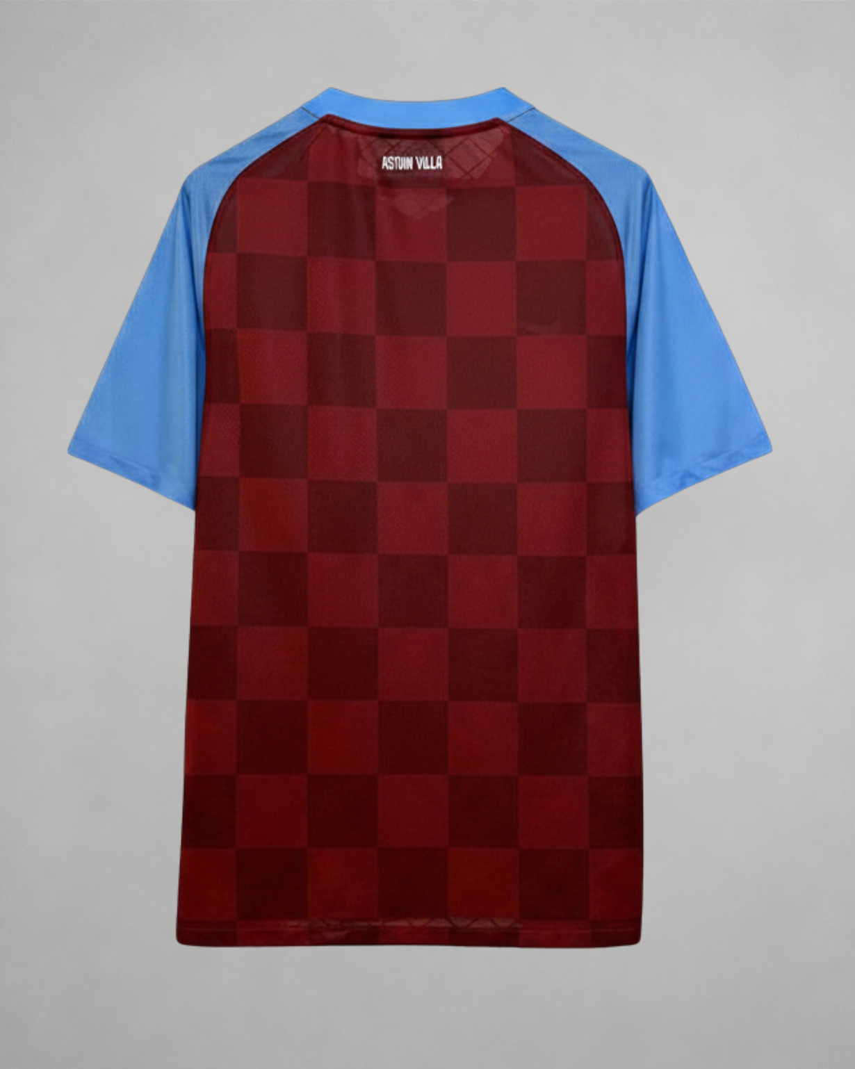 Aston Villa football shirt 2011/12 con design a scacchi