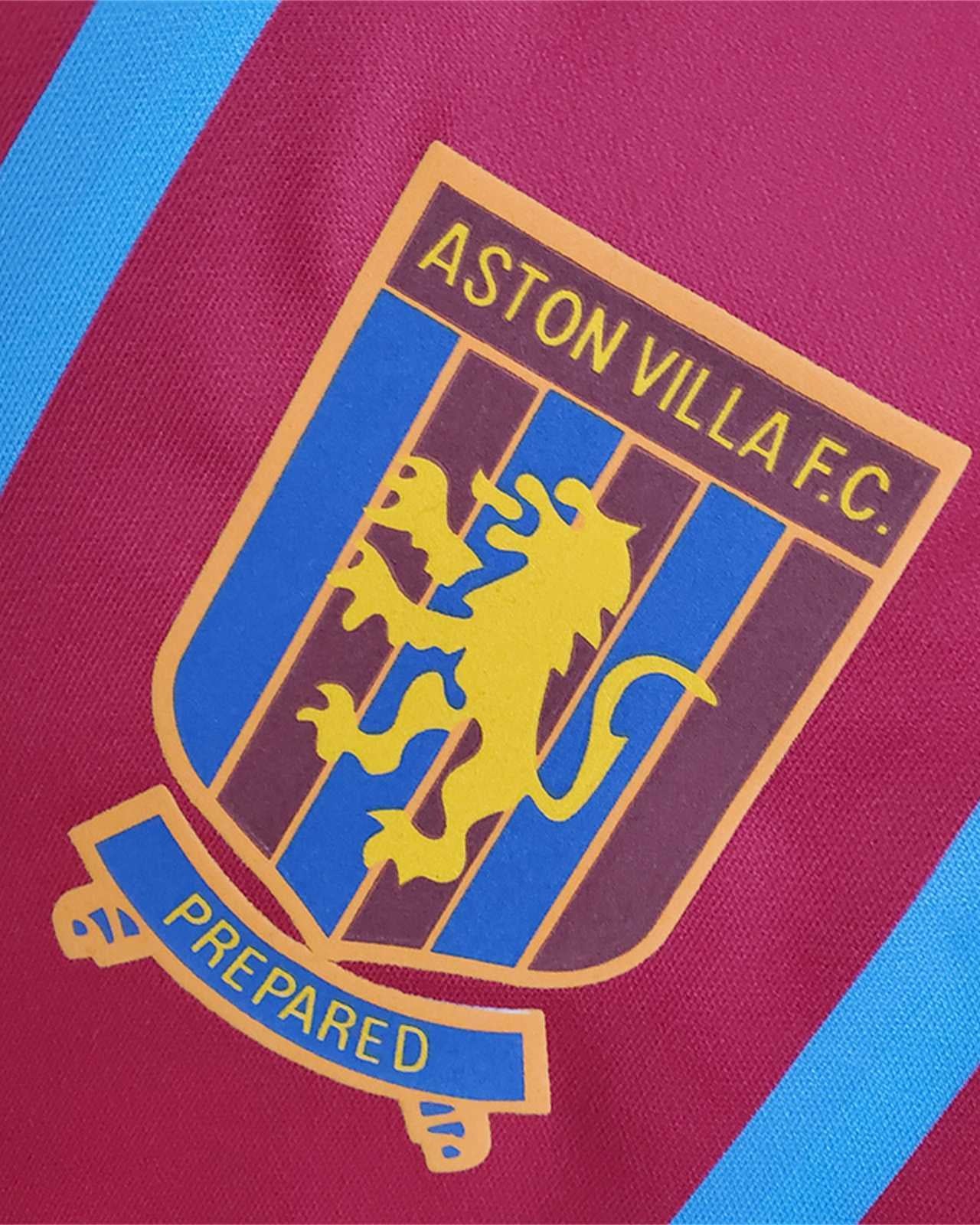 Aston Villa shirt home 1993/95 con strisce azzurre verticali