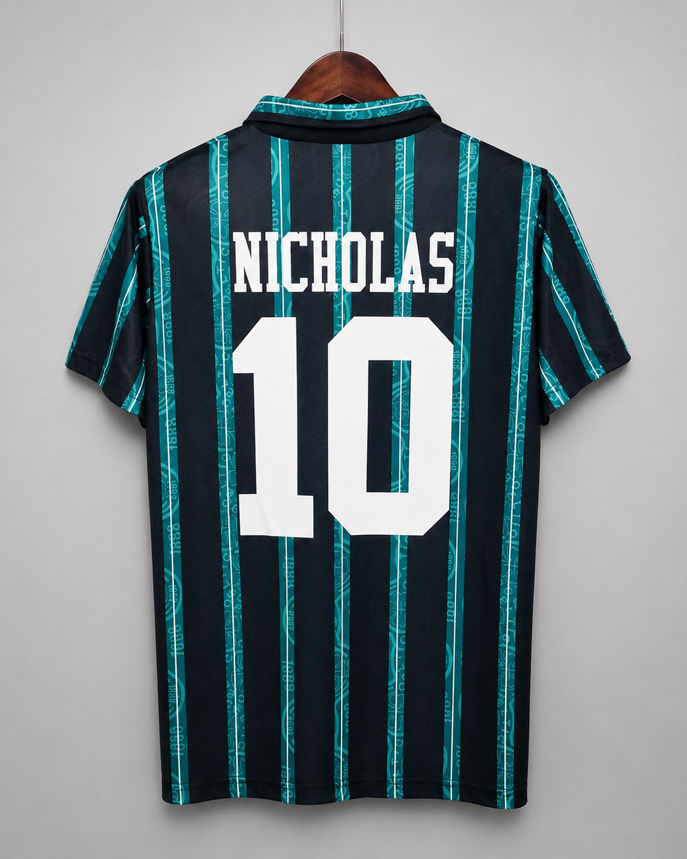 Celtics maglia away 1992/93 nera con righe verdi