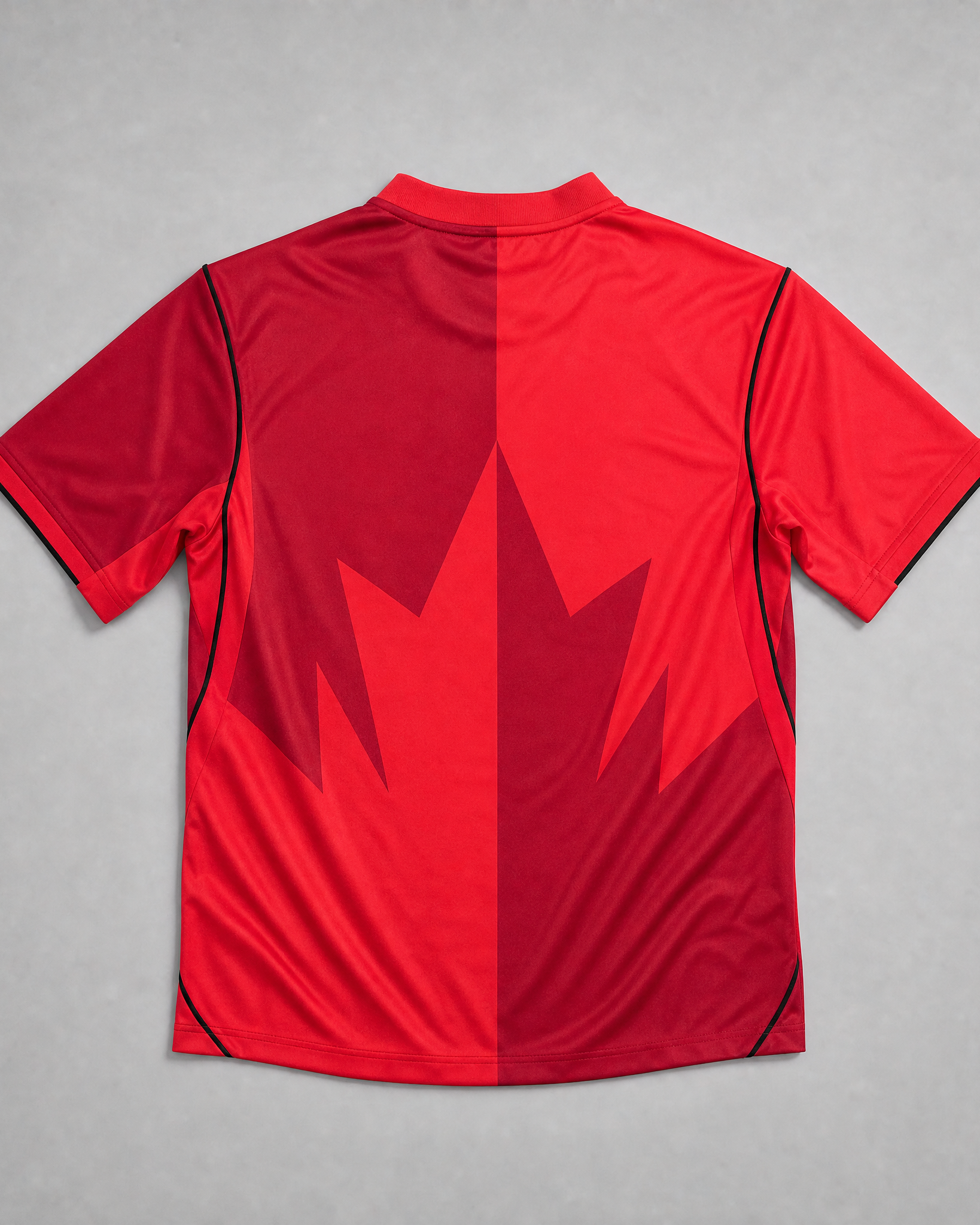 Canada Maglia Home 2026 World Cup vista posteriore con grafica rossa moderna