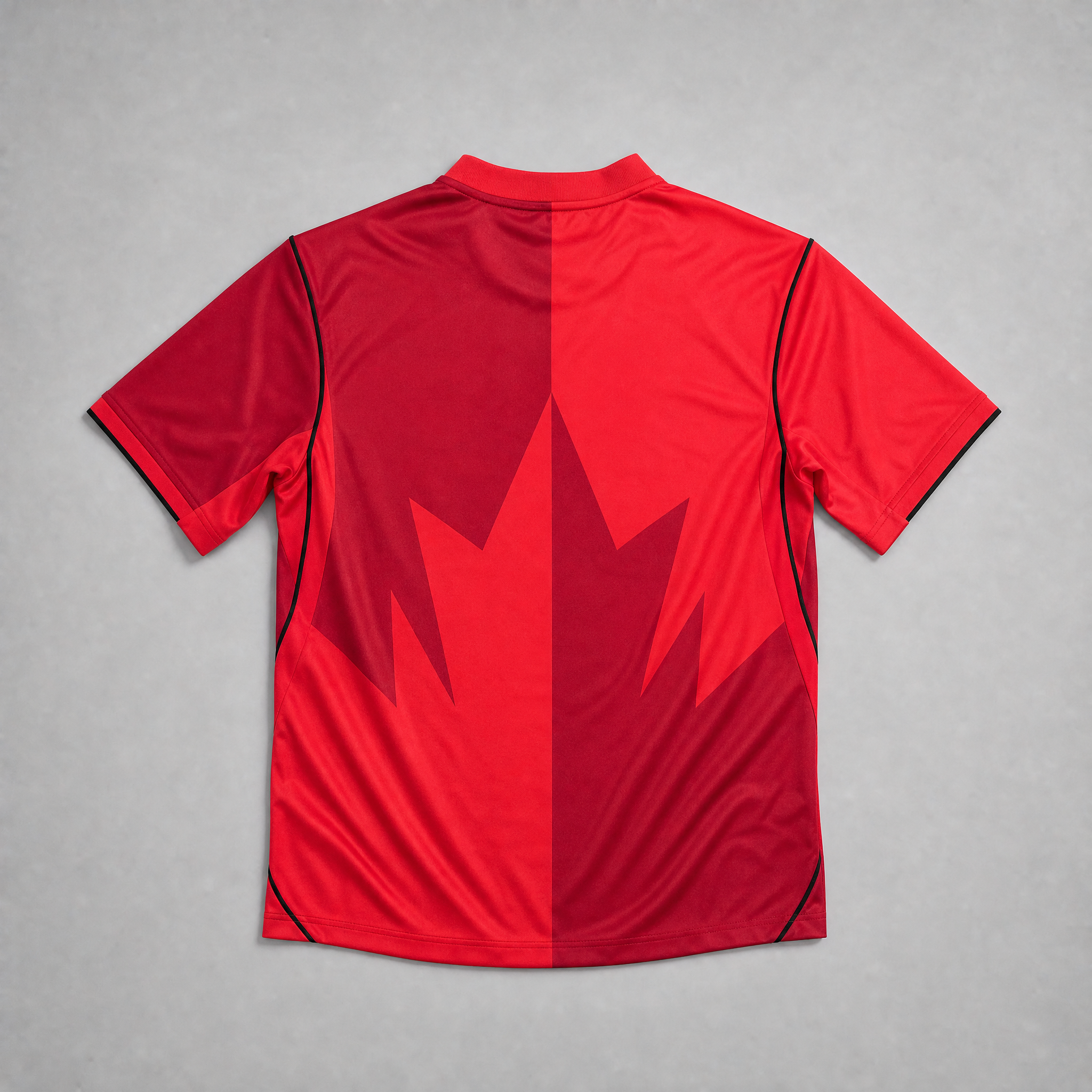 Canada Maglia Home 2026 World Cup vista posteriore con grafica rossa moderna