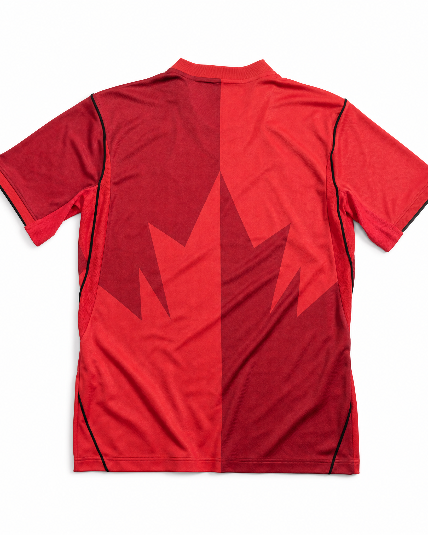 Canada Maglia Home 2026 World Cup vista posteriore con grafica rossa moderna