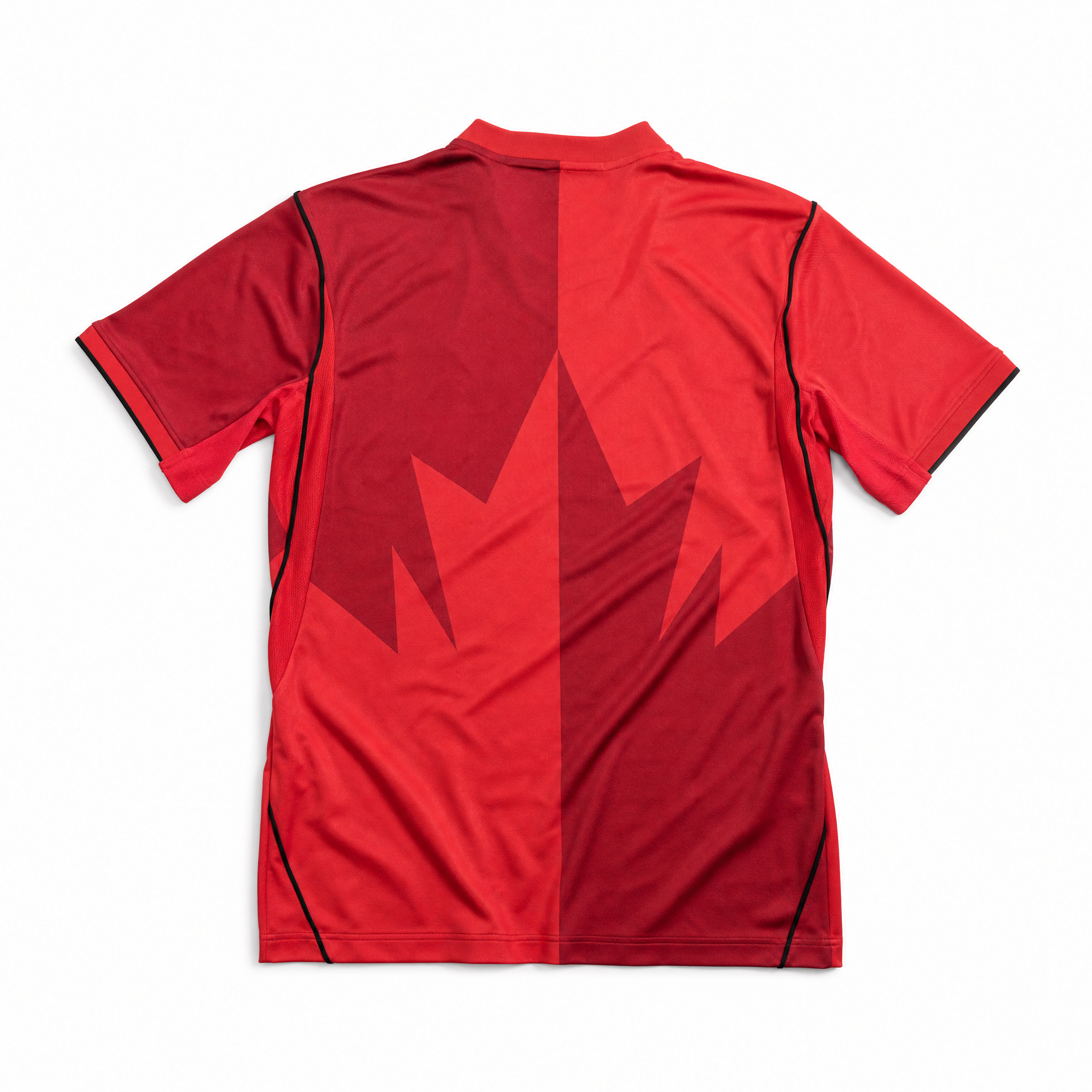 Canada Maglia Home 2026 World Cup vista posteriore con grafica rossa moderna