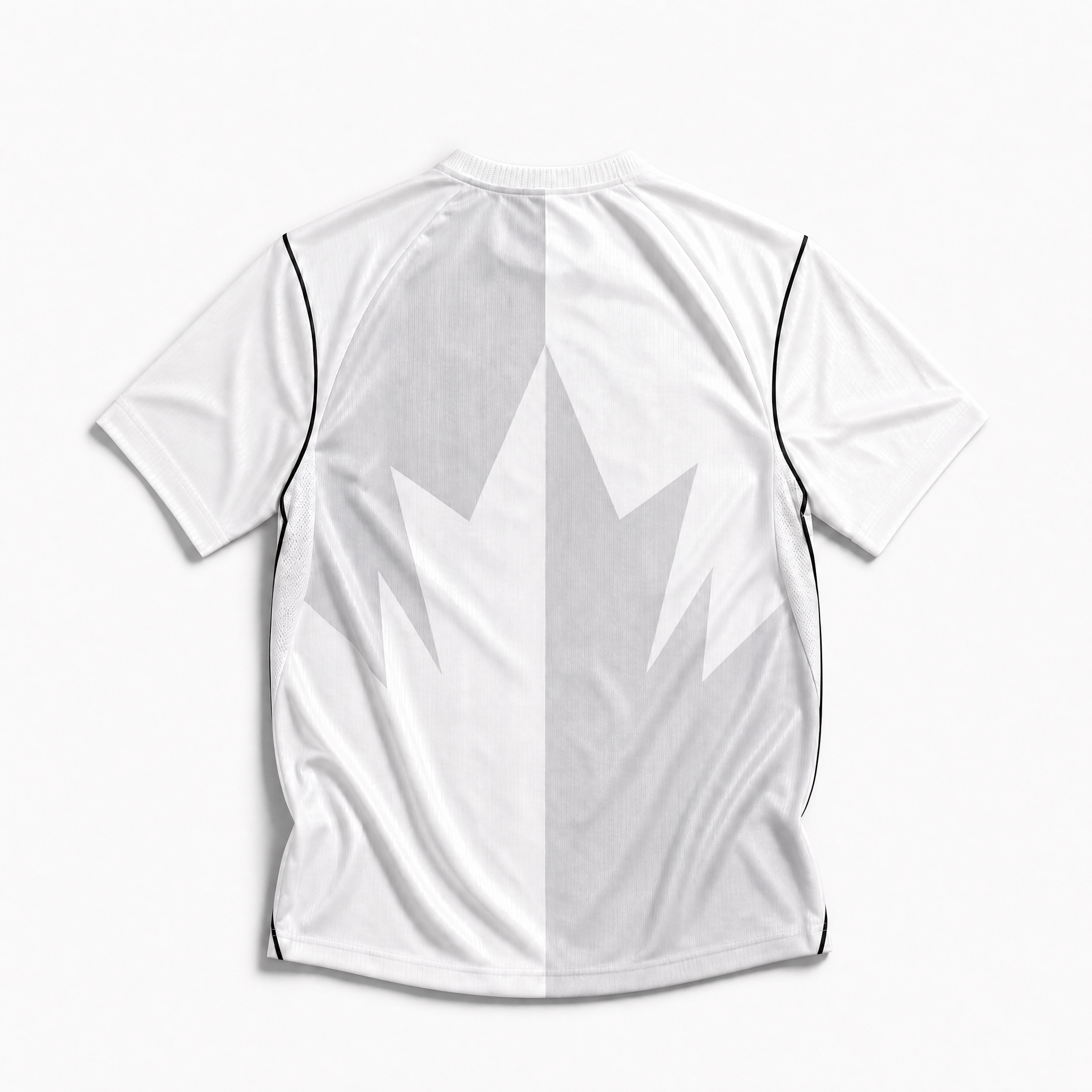 Canada Maglia Third 2026 World Cup vista posteriore bianca con dettagli grafici geometrici