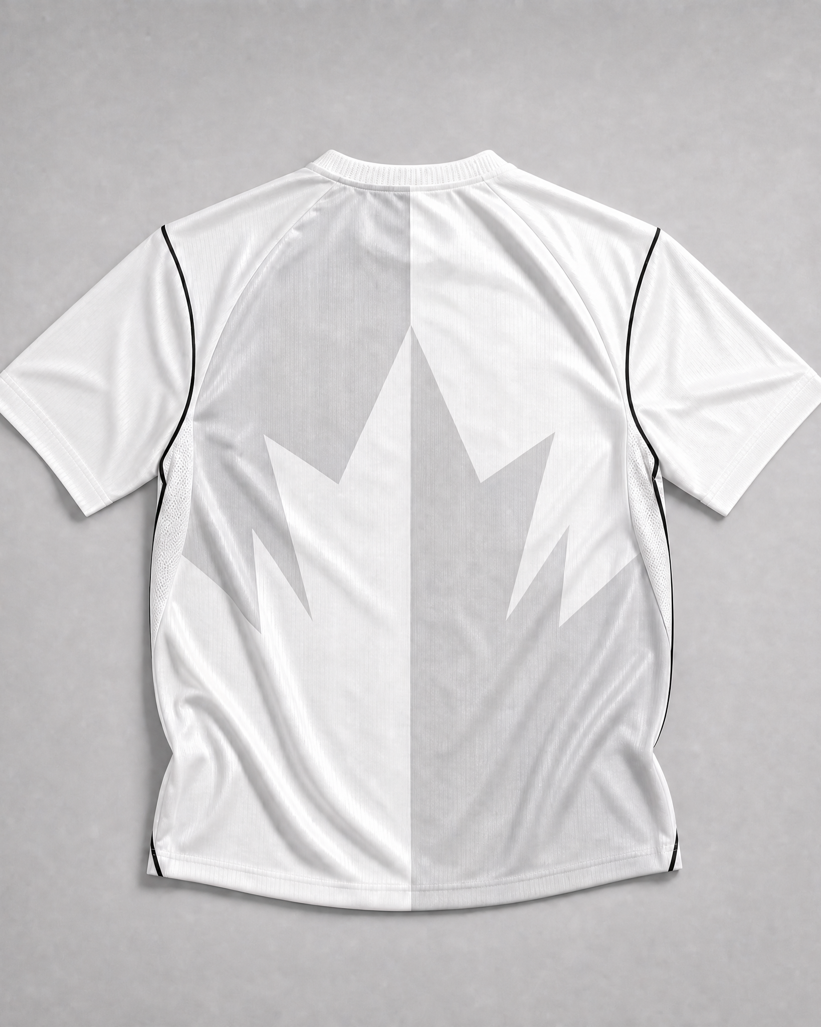 Canada Maglia Third 2026 World Cup vista posteriore bianca con dettagli grafici geometrici