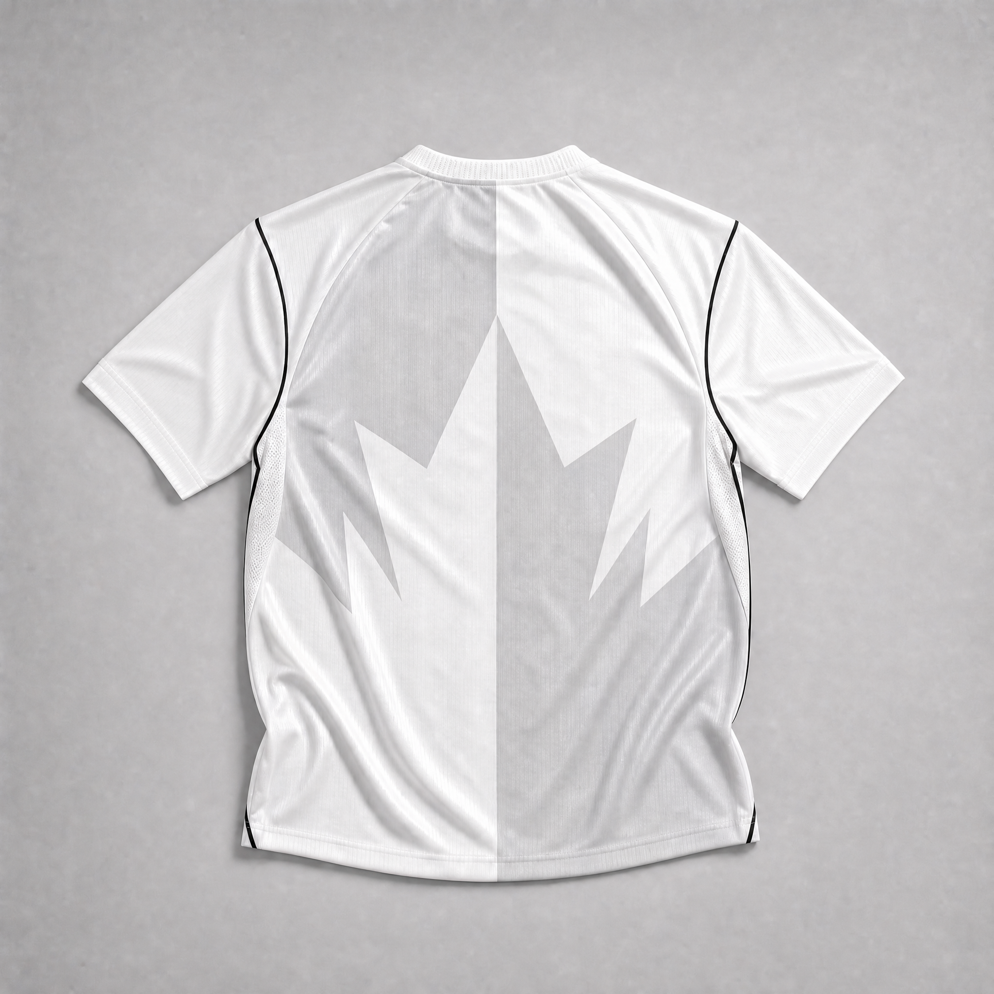 Canada Maglia Third 2026 World Cup vista posteriore bianca con dettagli grafici geometrici