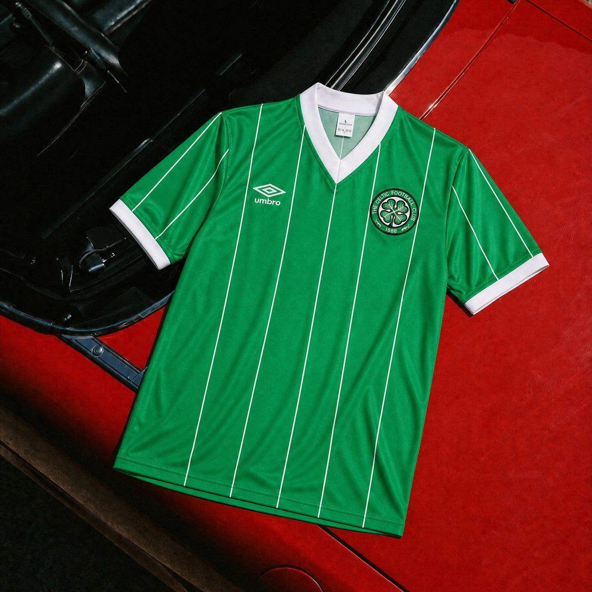 Colletto bianco Celtics jersey rétro verde