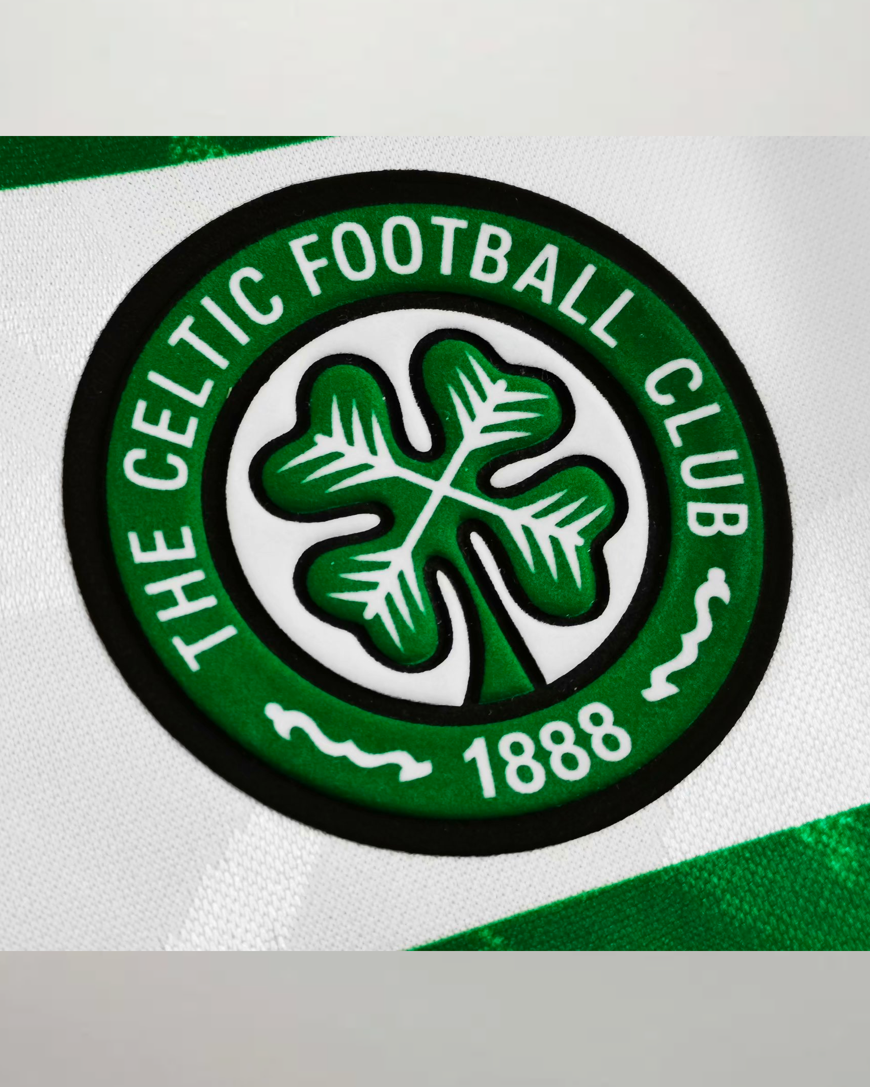 Dettaglio stemma Celtic soccer jersey 1989/91