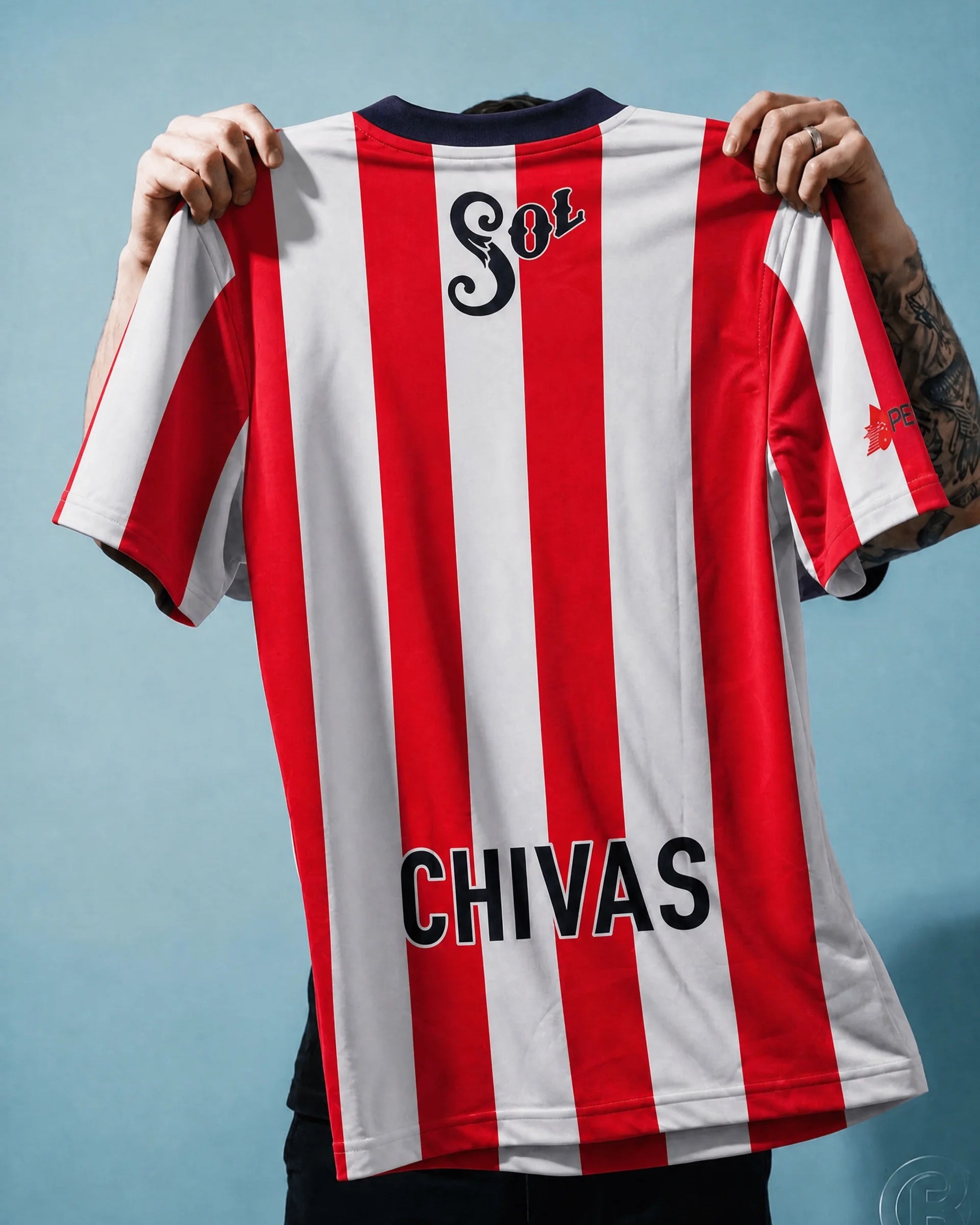 Chivas jersey 1996/97 Home vintage soccer shirt con colletto scuro