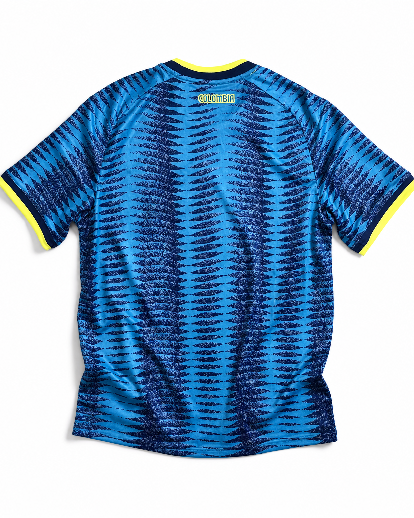 Colombia away 2026 jersey retro colore azzurro dettagli tono su tono