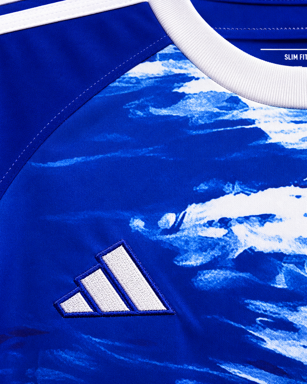 Dettaglio colletto Como 1907 football shirt moderna