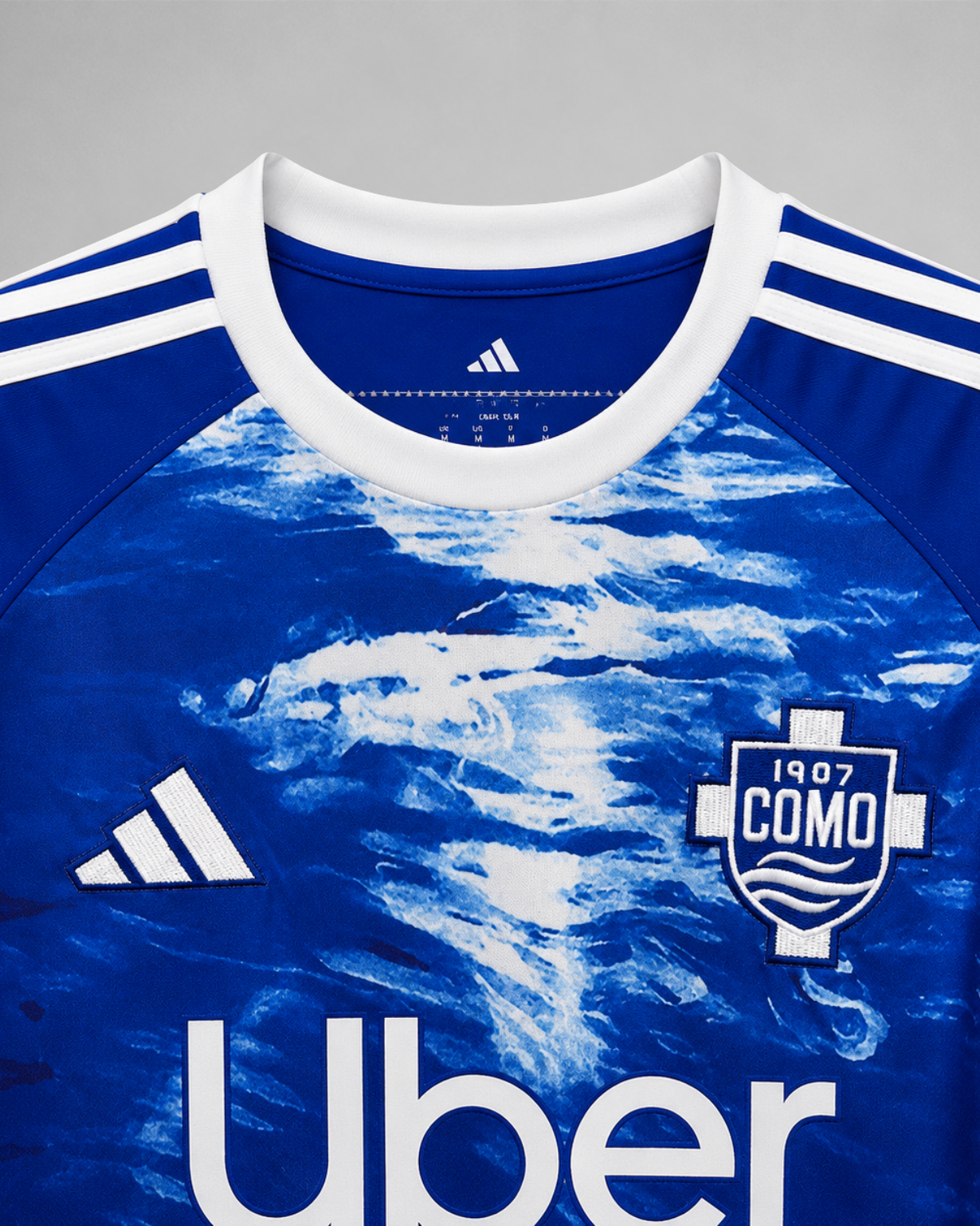 Dettaglio texture artistica Como 1907 jersey home