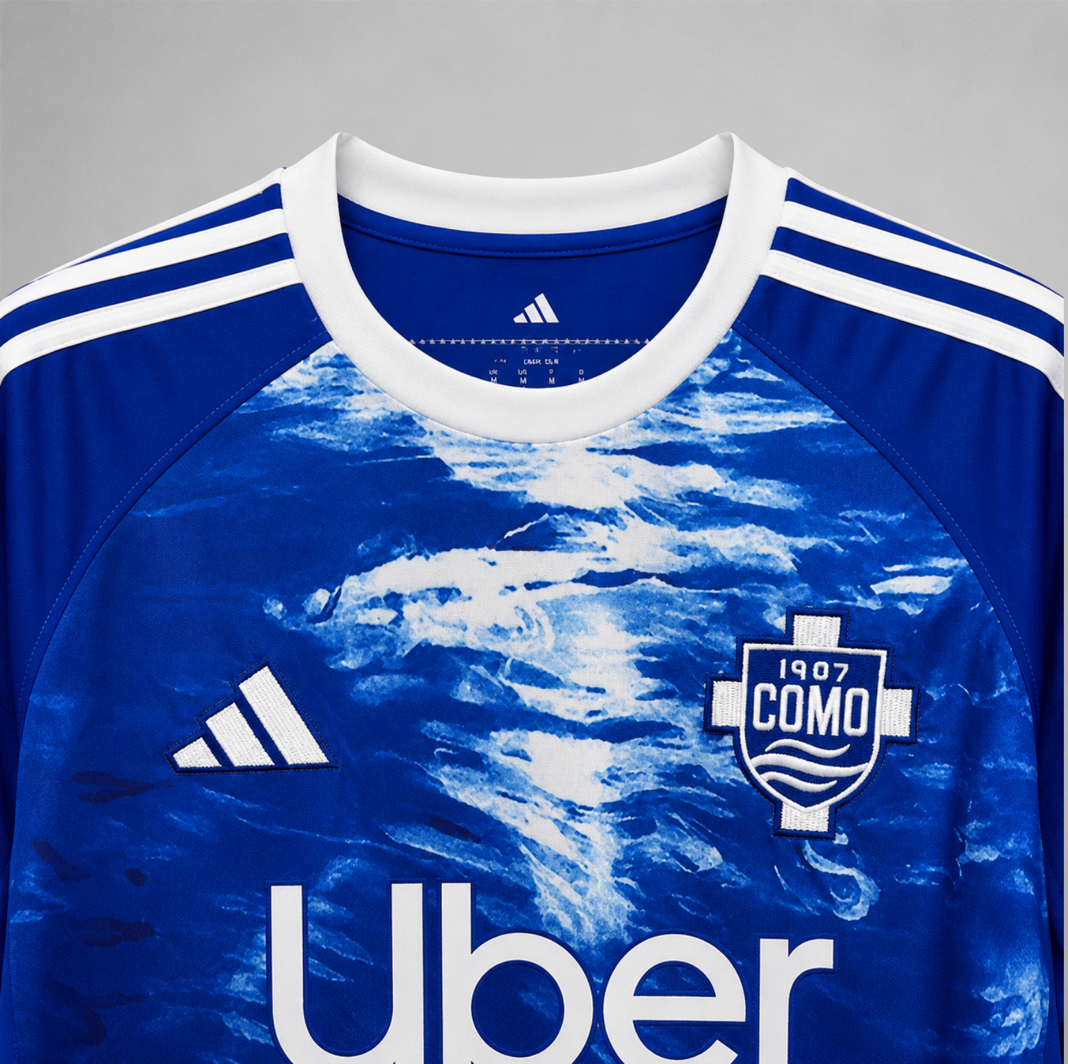 Dettaglio texture artistica Como 1907 jersey home