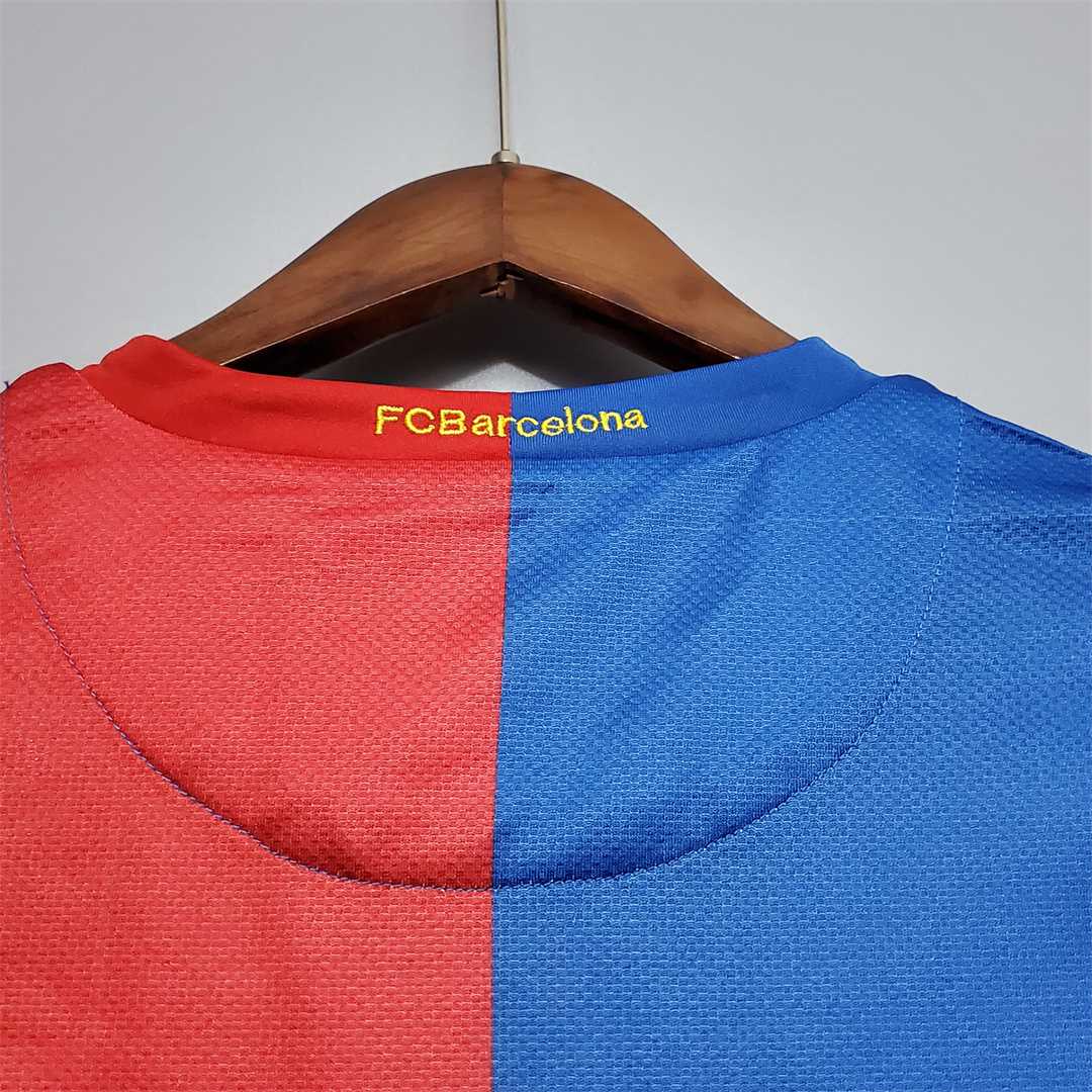 Dettaglio tessuto maglia Barcellona 2006/07 blu rosso Nike