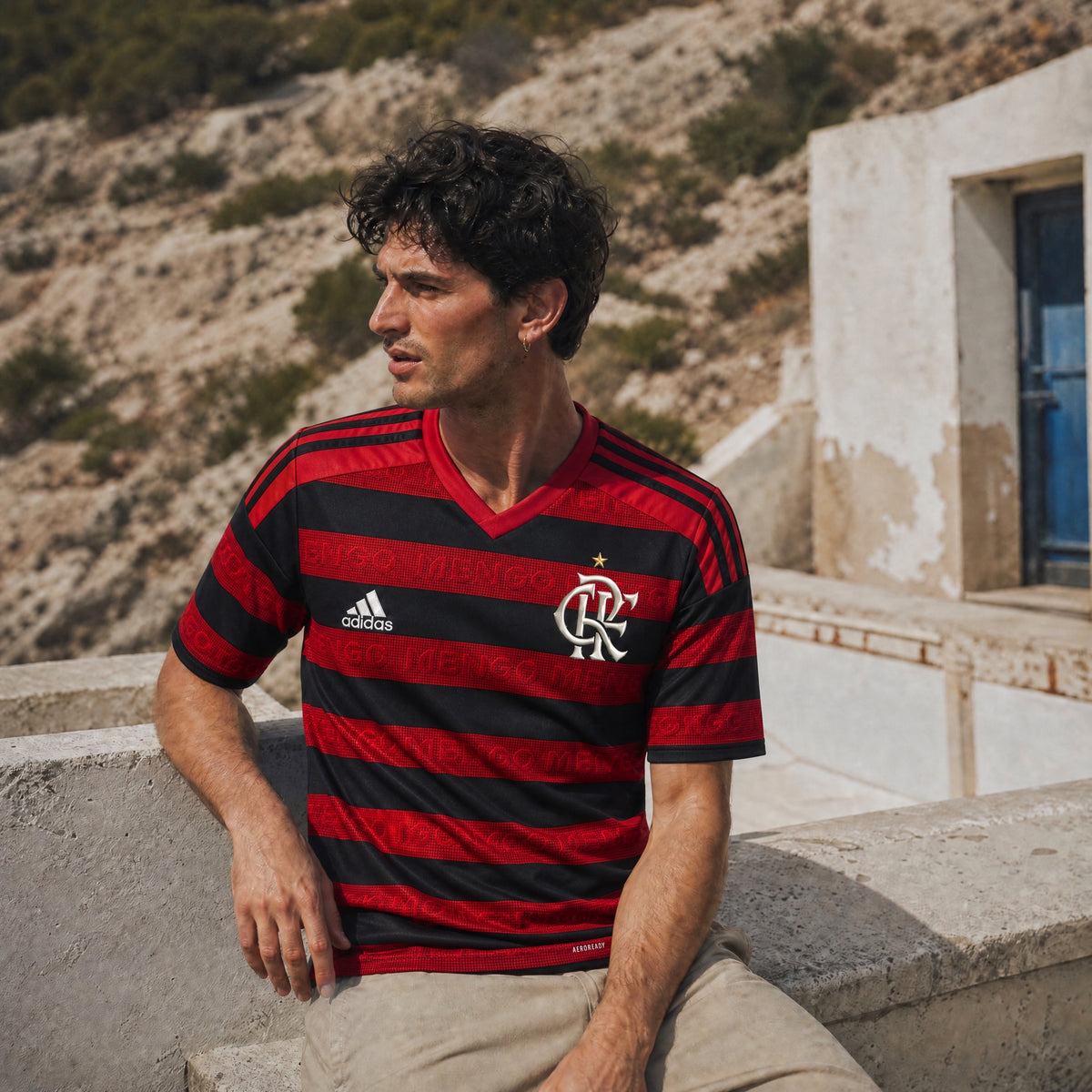 Retro della maglia Flamengo home 2018/19 football shirt brasiliana