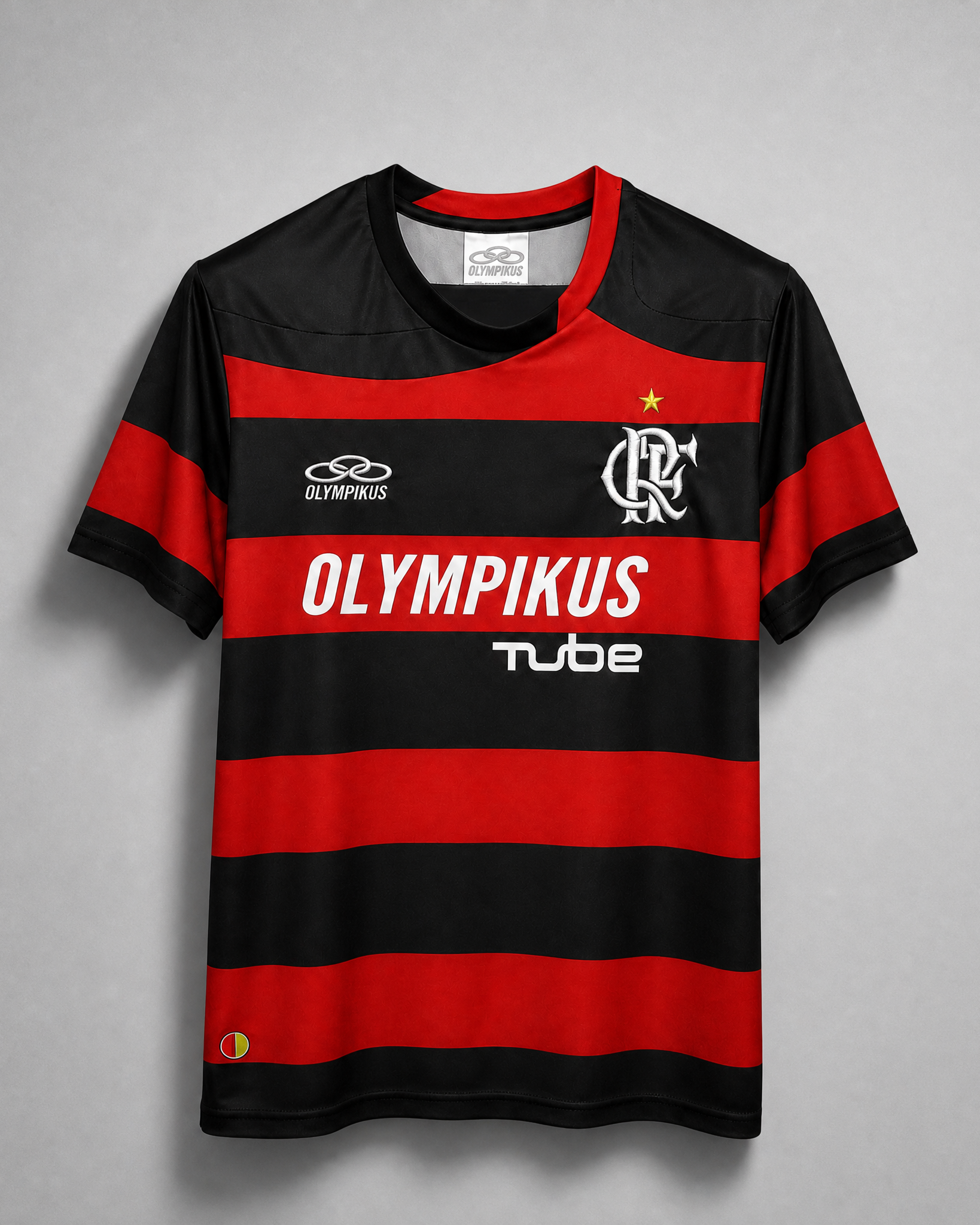 Flamengo maglia home 2009/10 rosso nera stile rétro brasiliano
