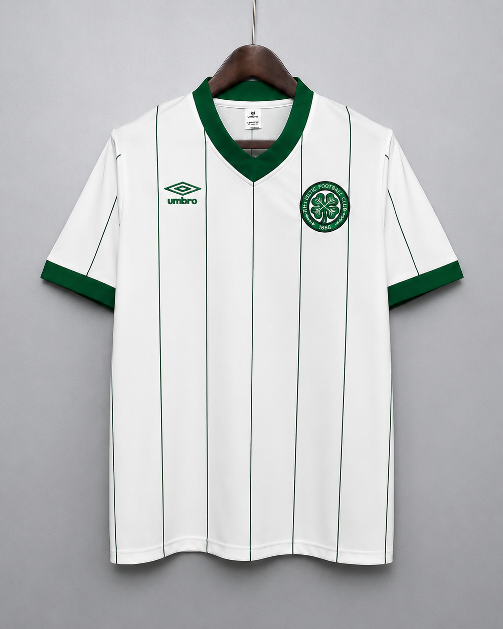 Celtics maglia away 1984/86 bianca con dettagli verdi