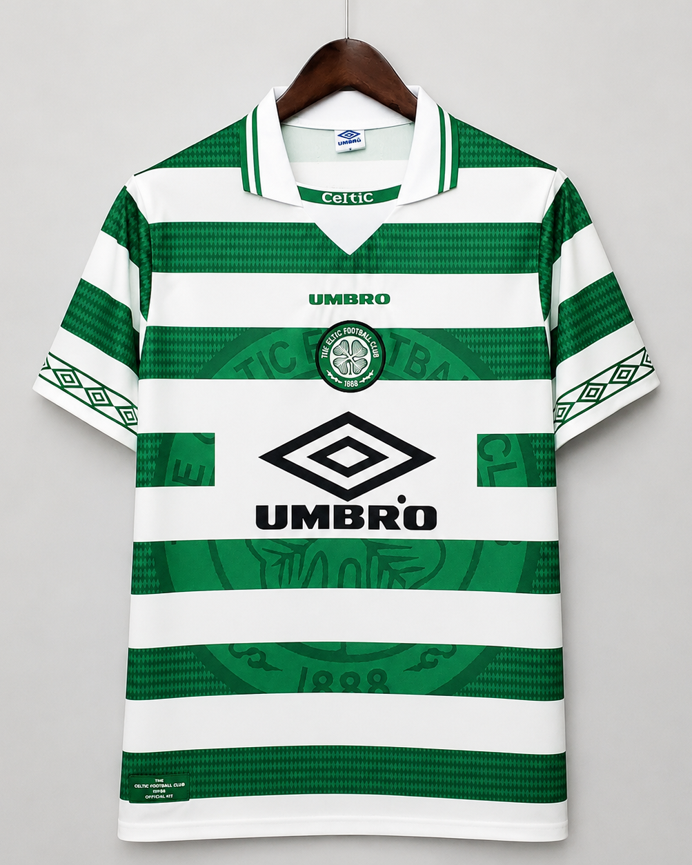 Celtics maglia home 1998/99 verde e bianca stile rétro