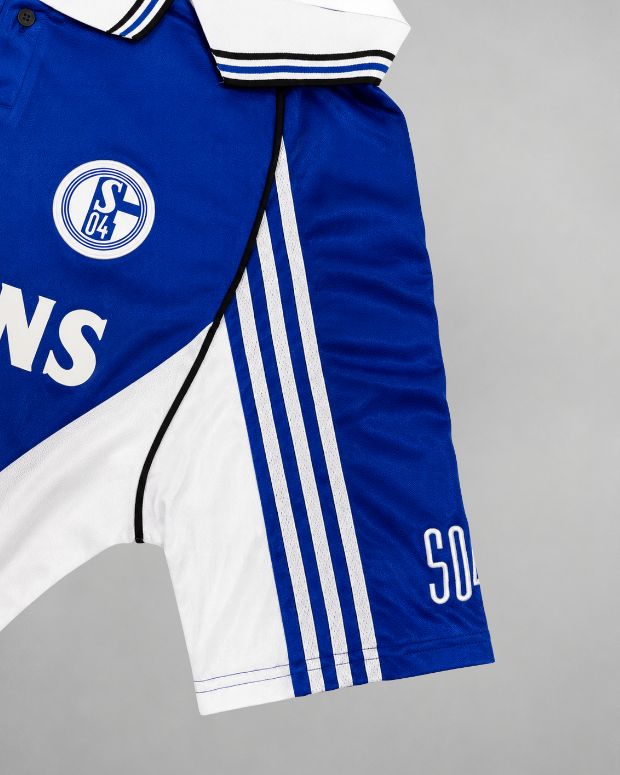 Schalke 04 shirt home 1998/00 con inserti bianchi laterali