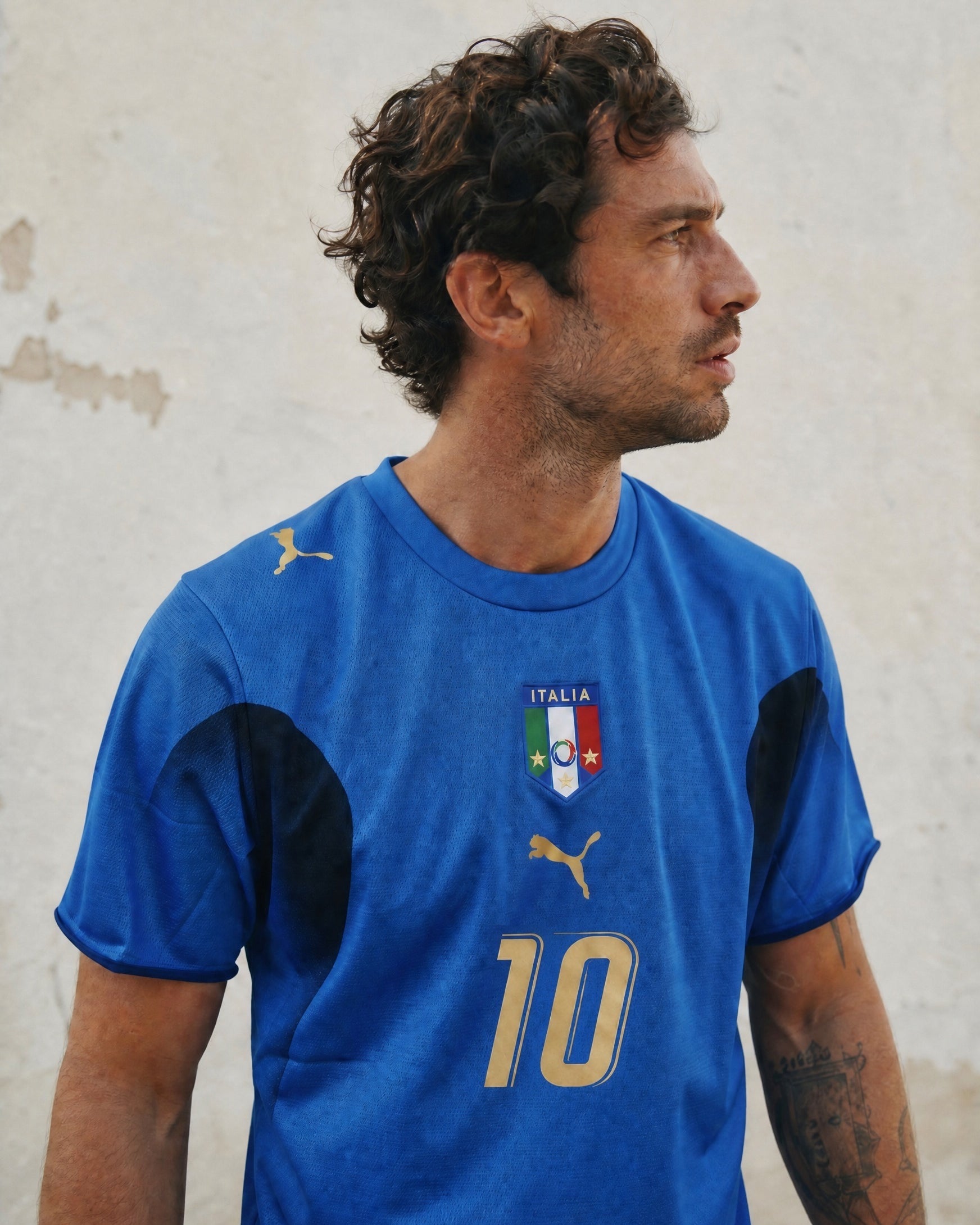 Del piero Maglia Italia 2006 retro in campo