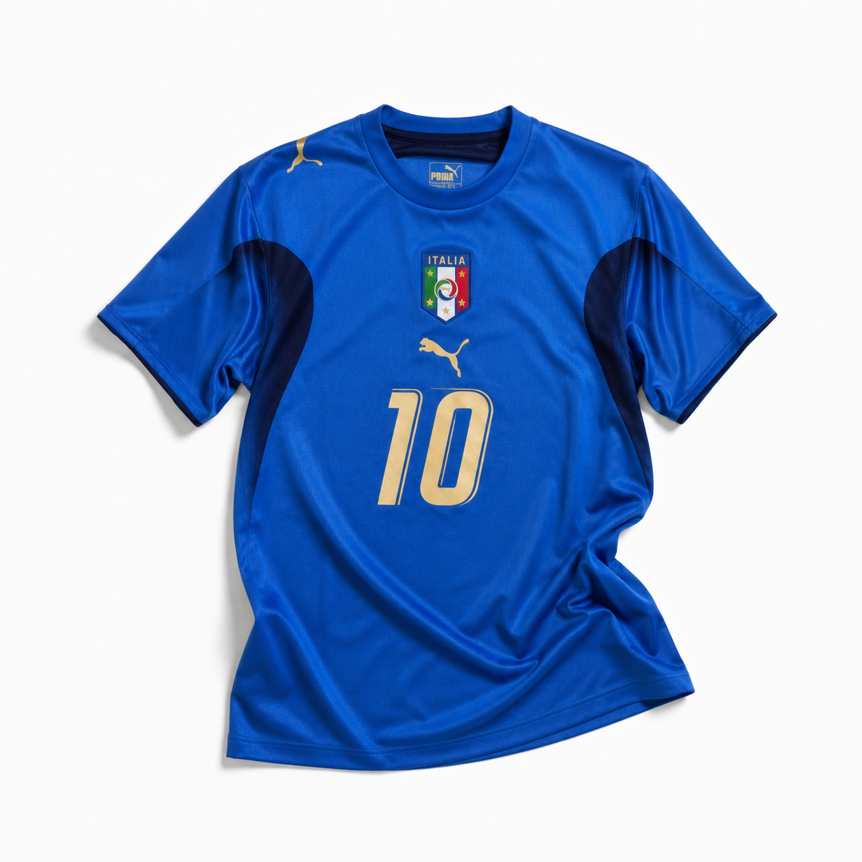 Maglia Italia 2006 home azzurra Puma vista frontale stemma FIGC