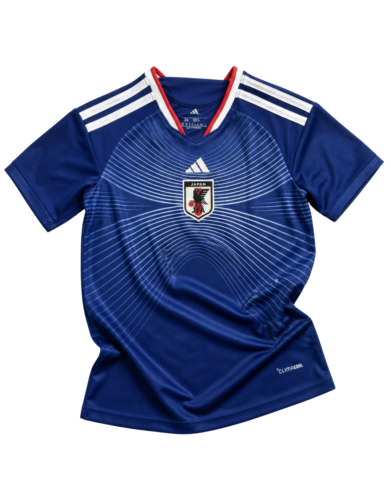 Maglia Giappone Home 2026 World Cup blu vista frontale design moderno pattern dinamico