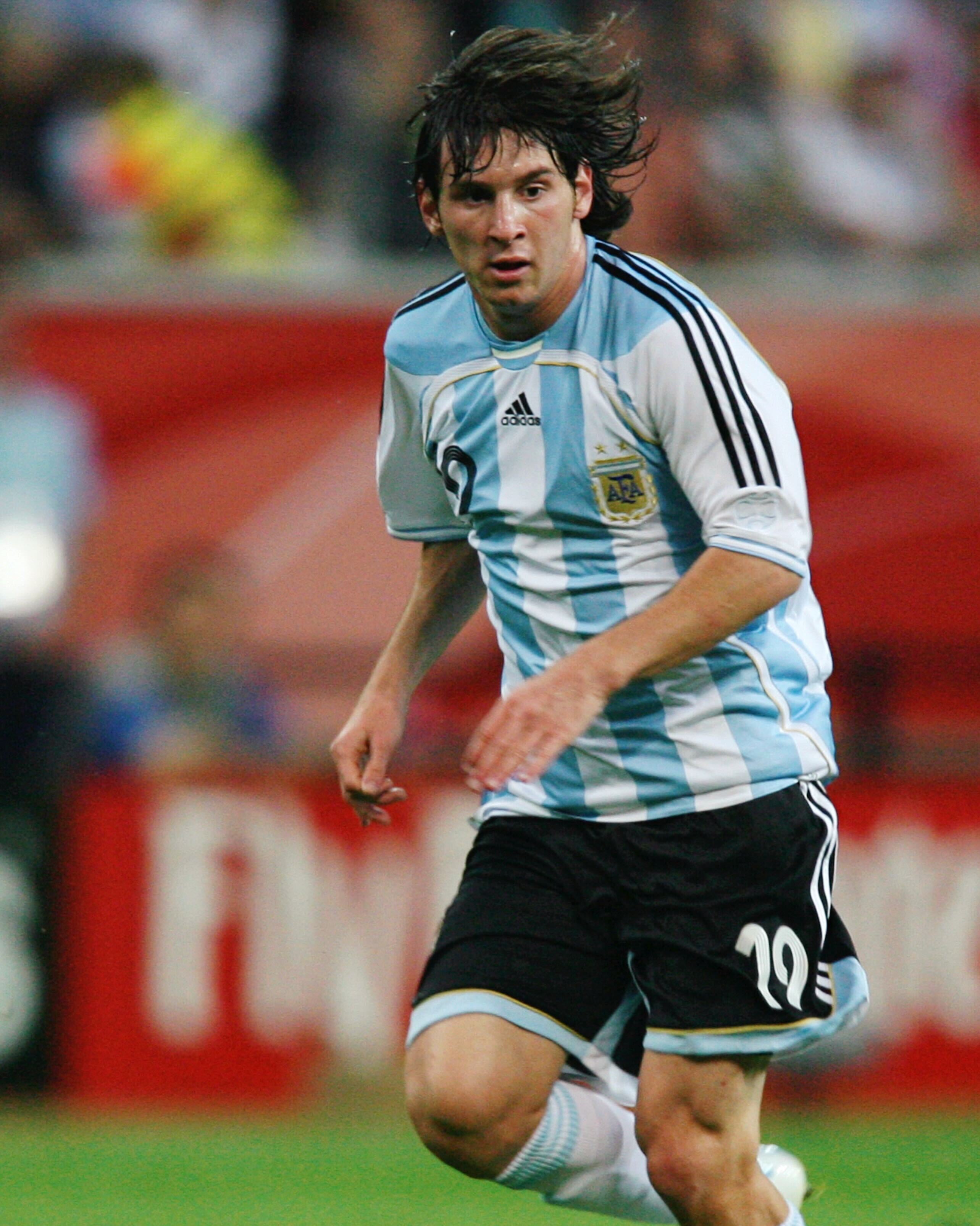 Lionel Messi Argentina 2006 Mondiale Germania con maglia home