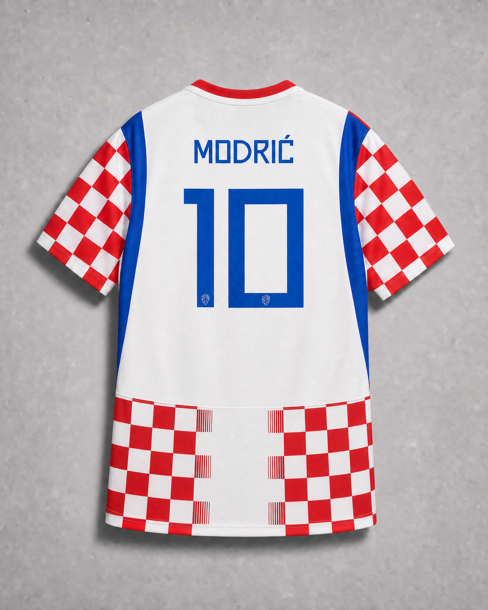 dettaglio maglia Croazia 2026 Home texture moderna e simbolo nazionale