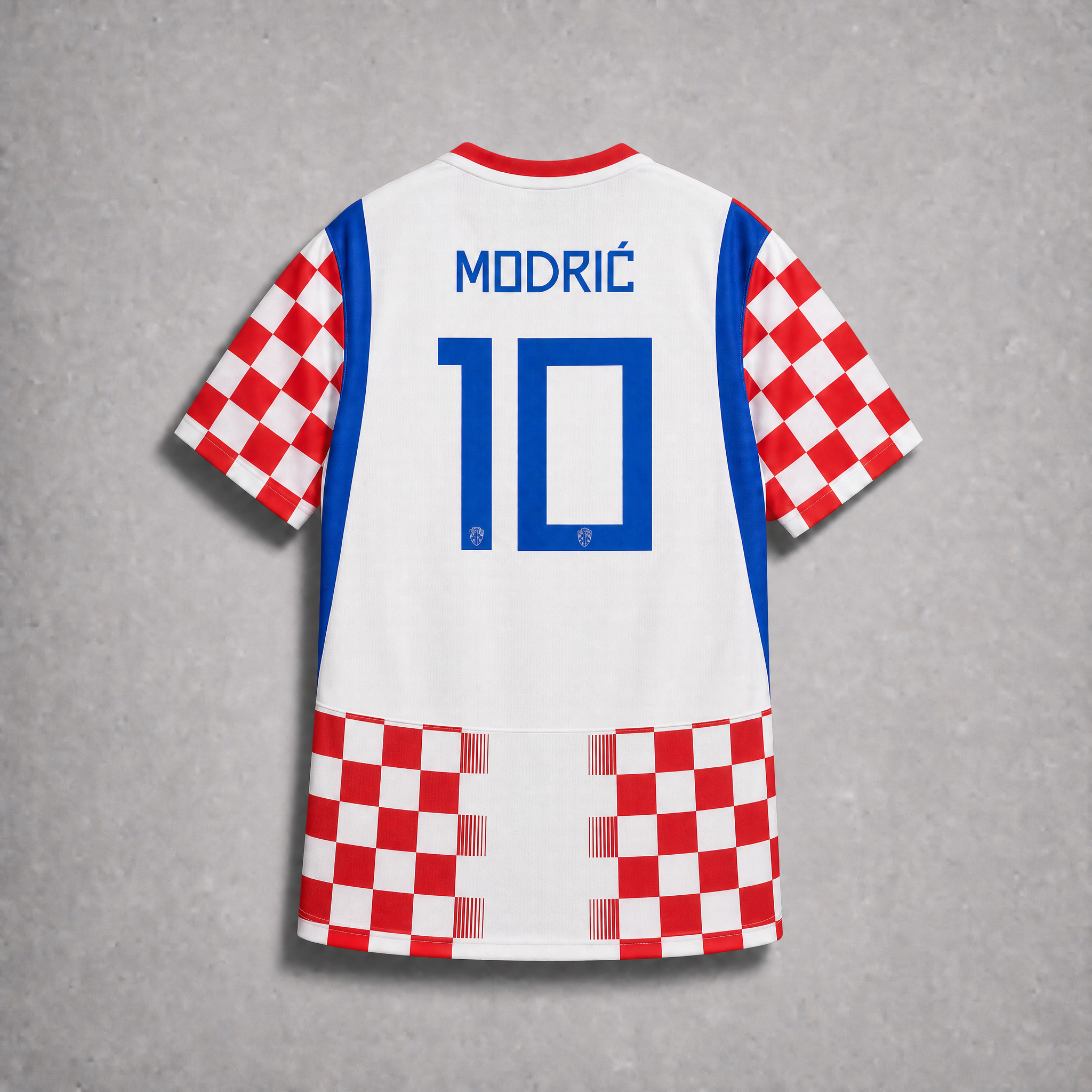dettaglio maglia Croazia 2026 Home texture moderna e simbolo nazionale