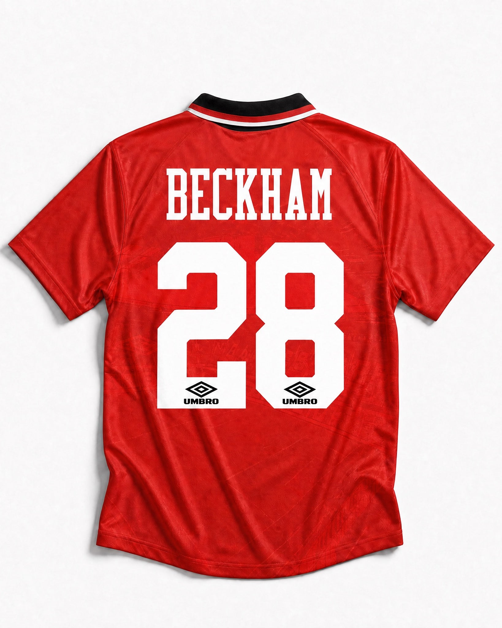 Maglia Beckham Man. United Home 1994/95 numero 28 vista posteriore