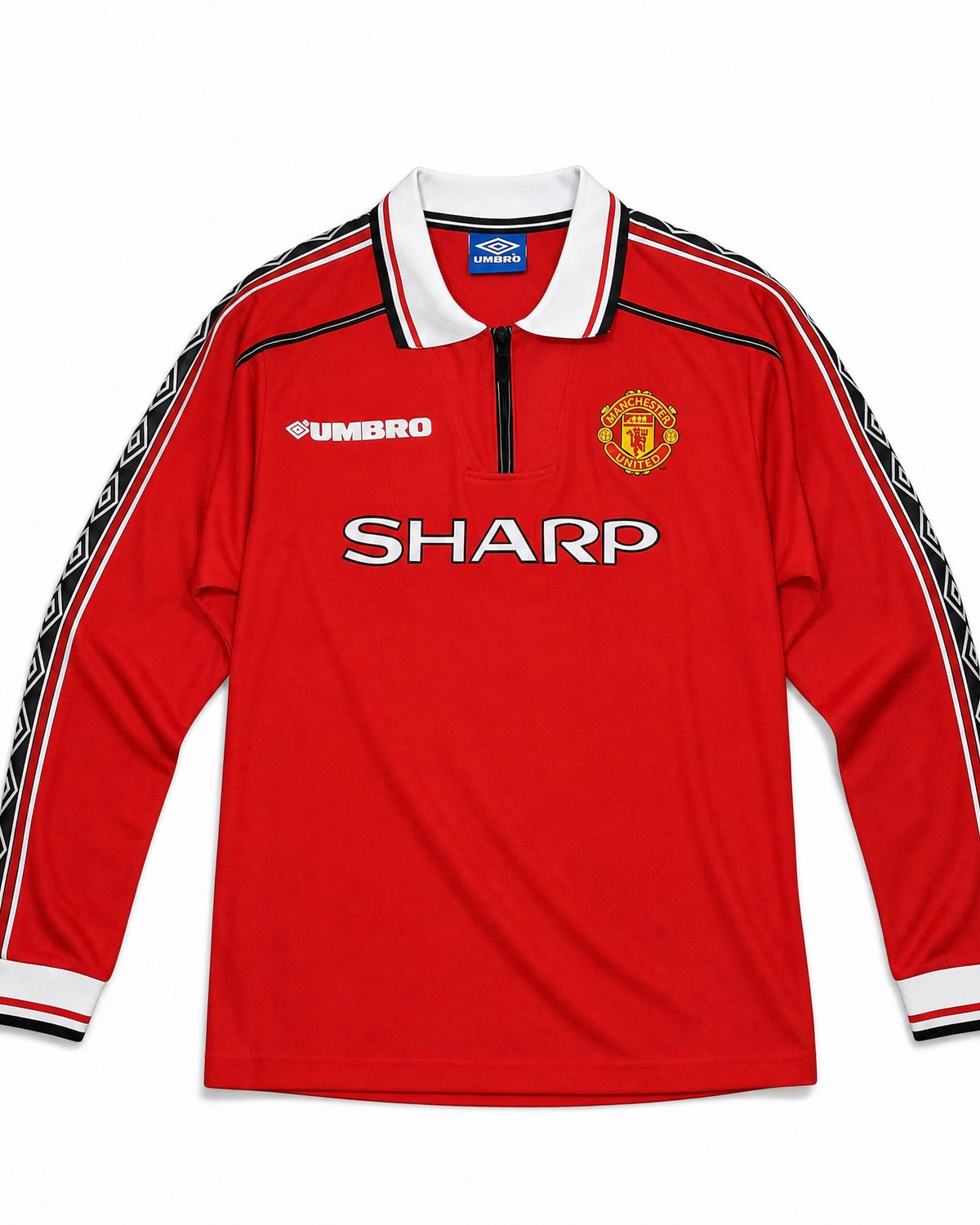 Maglia Beckham Manchester United Home Long 1998/99 vista frontale