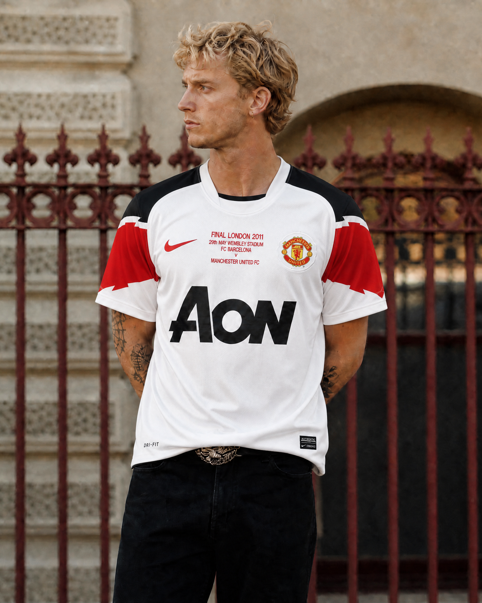 Maglia vintage Chicharito Manchester United 2010/11 Away personalizzata 14