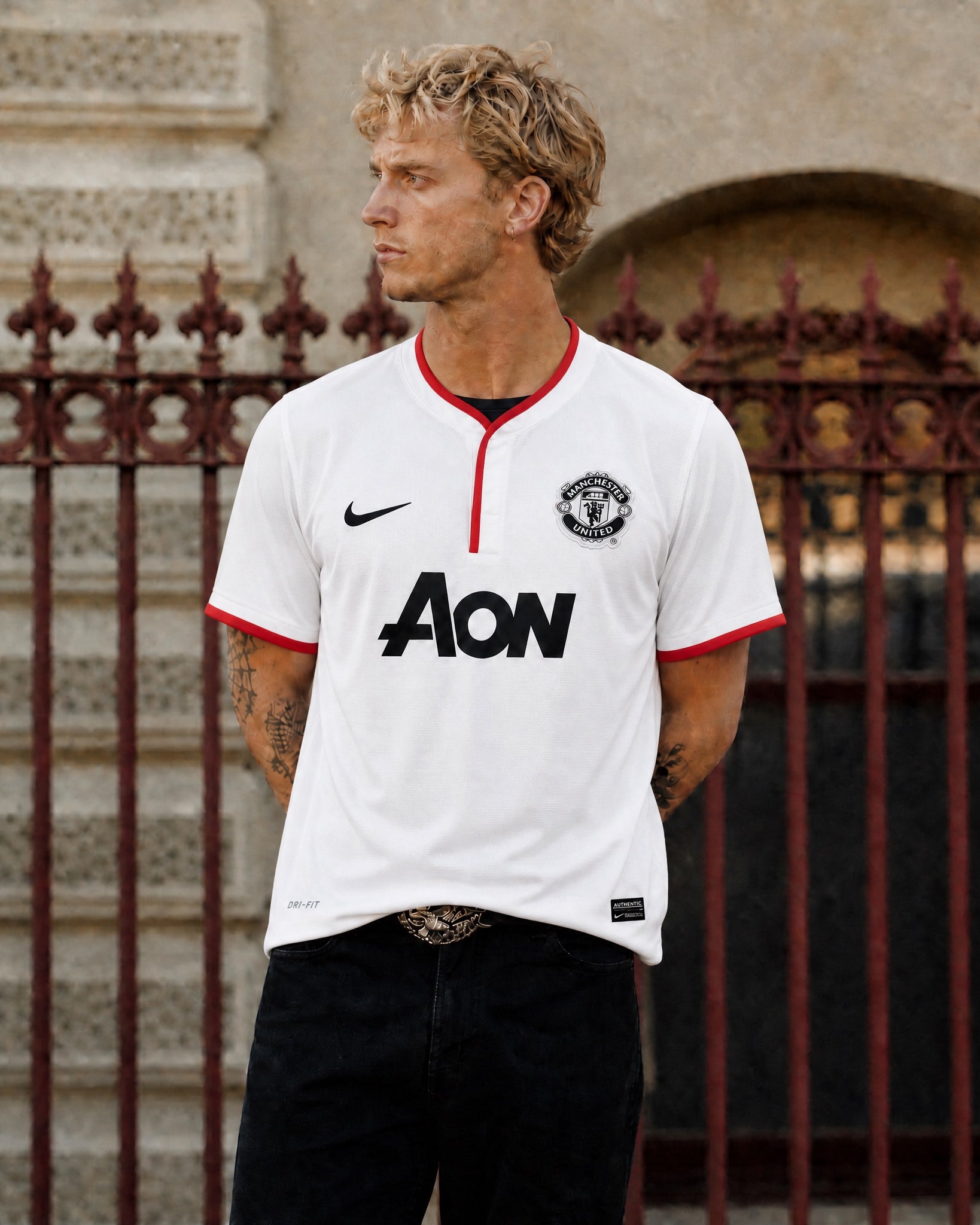 Maglia Chicharito Manchester United 2013/14 Away personalizzata numero 14