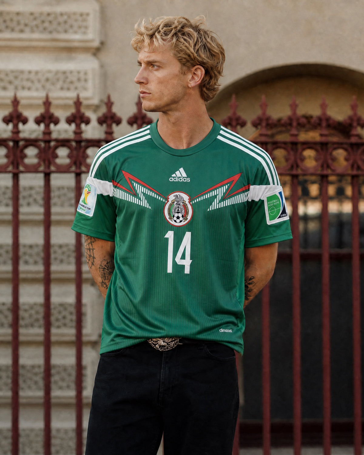 Maglia Messico Home 2014 World Cup Chicharito #14
