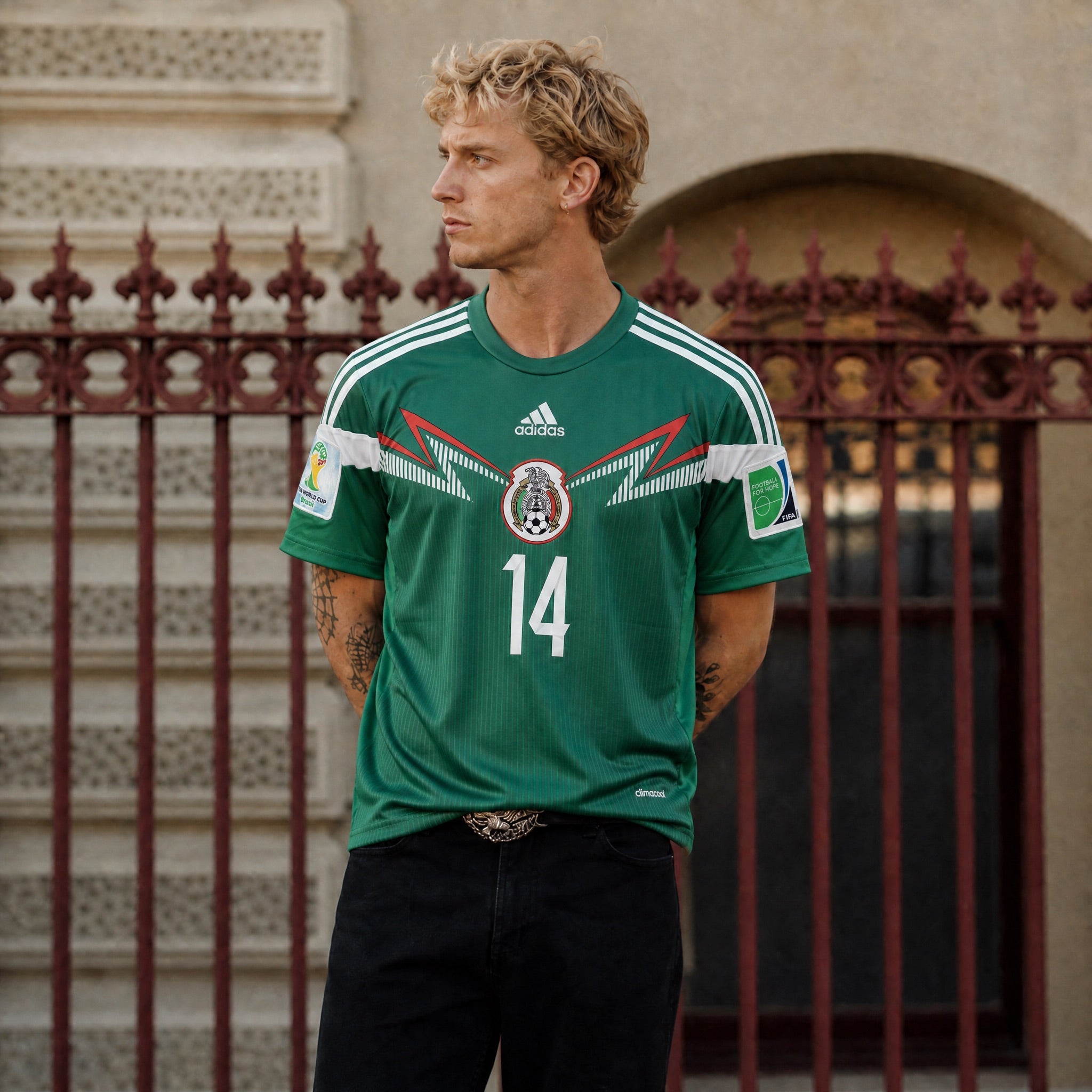 Maglia Messico Home 2014 World Cup Chicharito #14