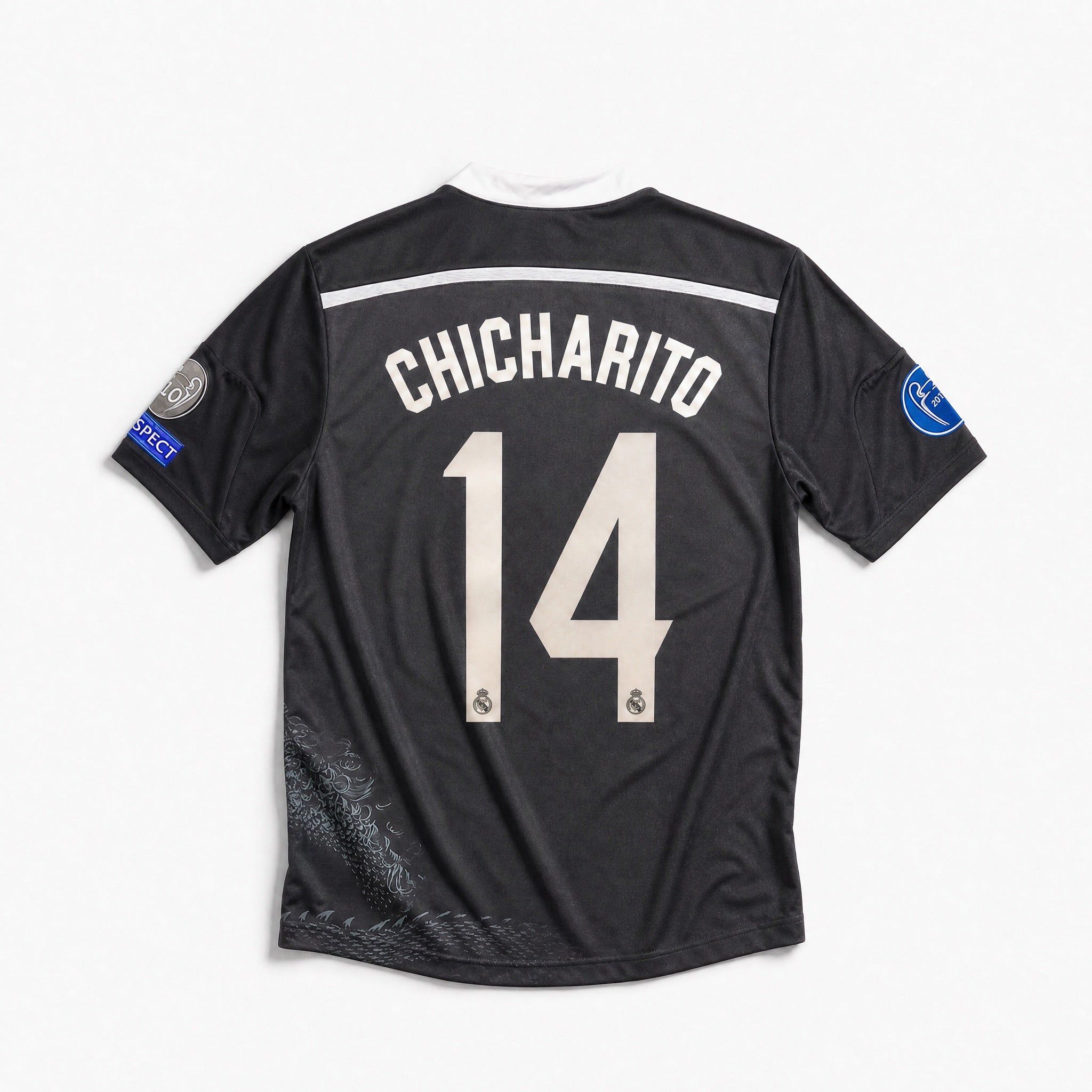 Maglia Chicharito Real Madrid Third 2006/07 vista posteriore con numero 14