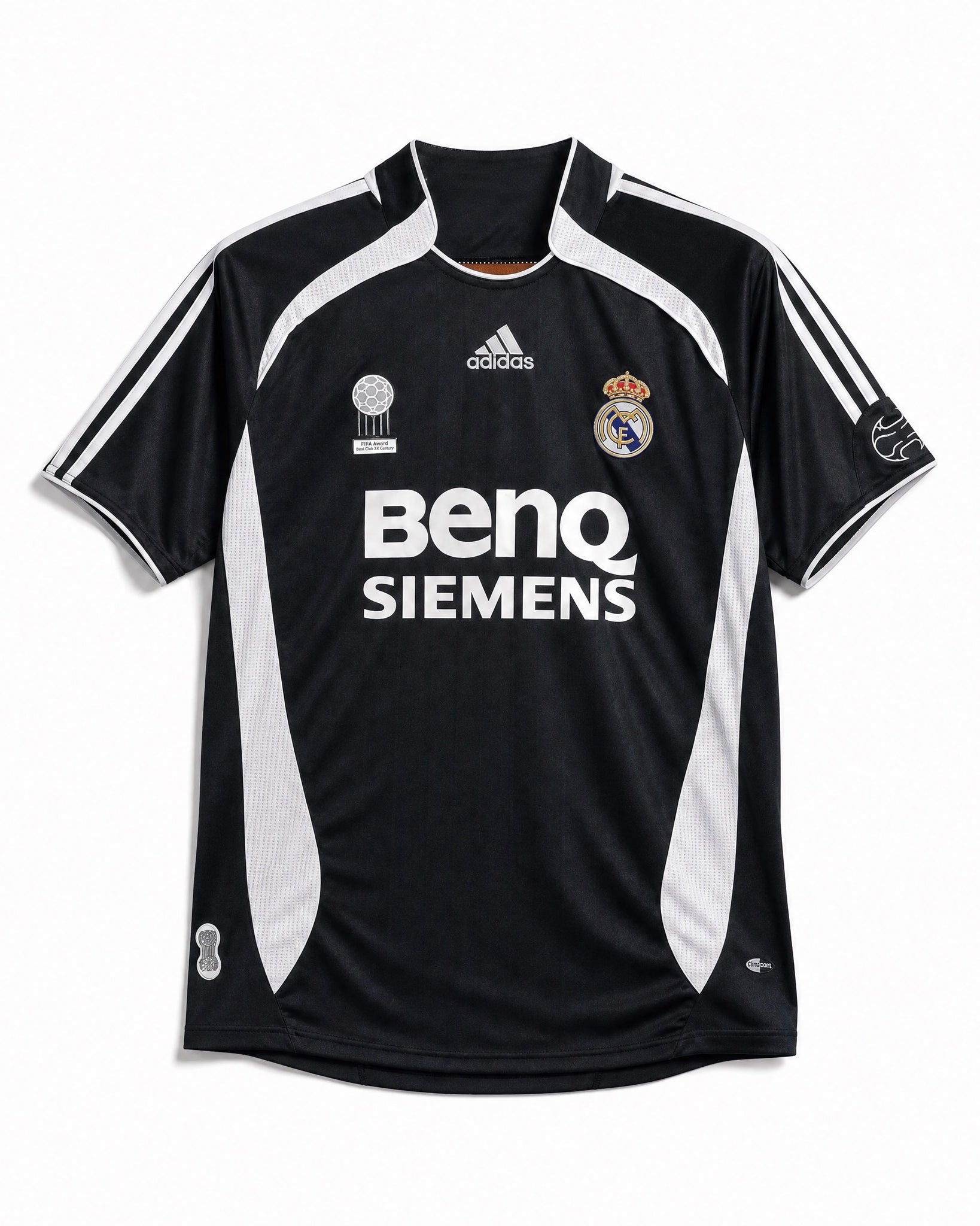 Maglia Real Madrid Third 2006/07 vista frontale in colore scuro