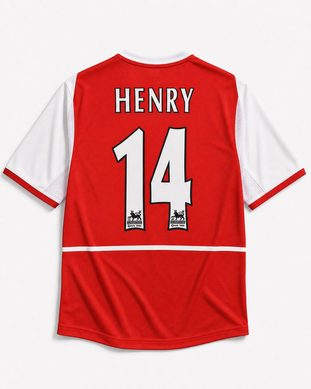 Maglia Thierry Henry Arsenal Home 2002/03 rossa con numero 14 sul retro